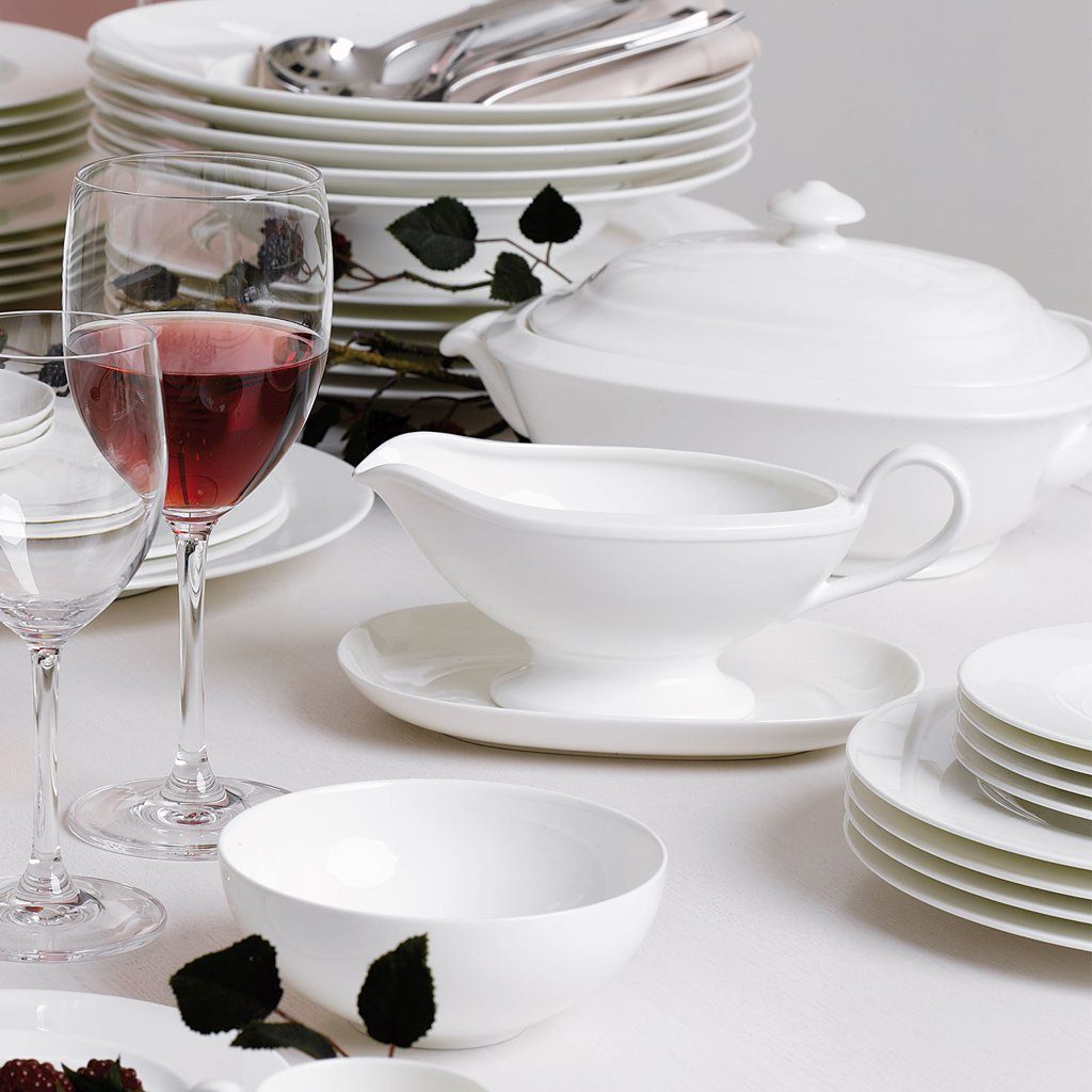 Villeroy & Boch Sauciere Royal Sauciere-Oberteil, Porzellan, (1-tlg), Premium Bone Porcelain, 1 Stck, mikrowellensicher,spülmaschinenfest, M