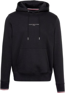 Tommy Hilfiger Hoodie TOMMY LOGO TIPPED HOODY Tommy-Tape innen am Ausschnitt, Flag-Stickerei am Ärmel