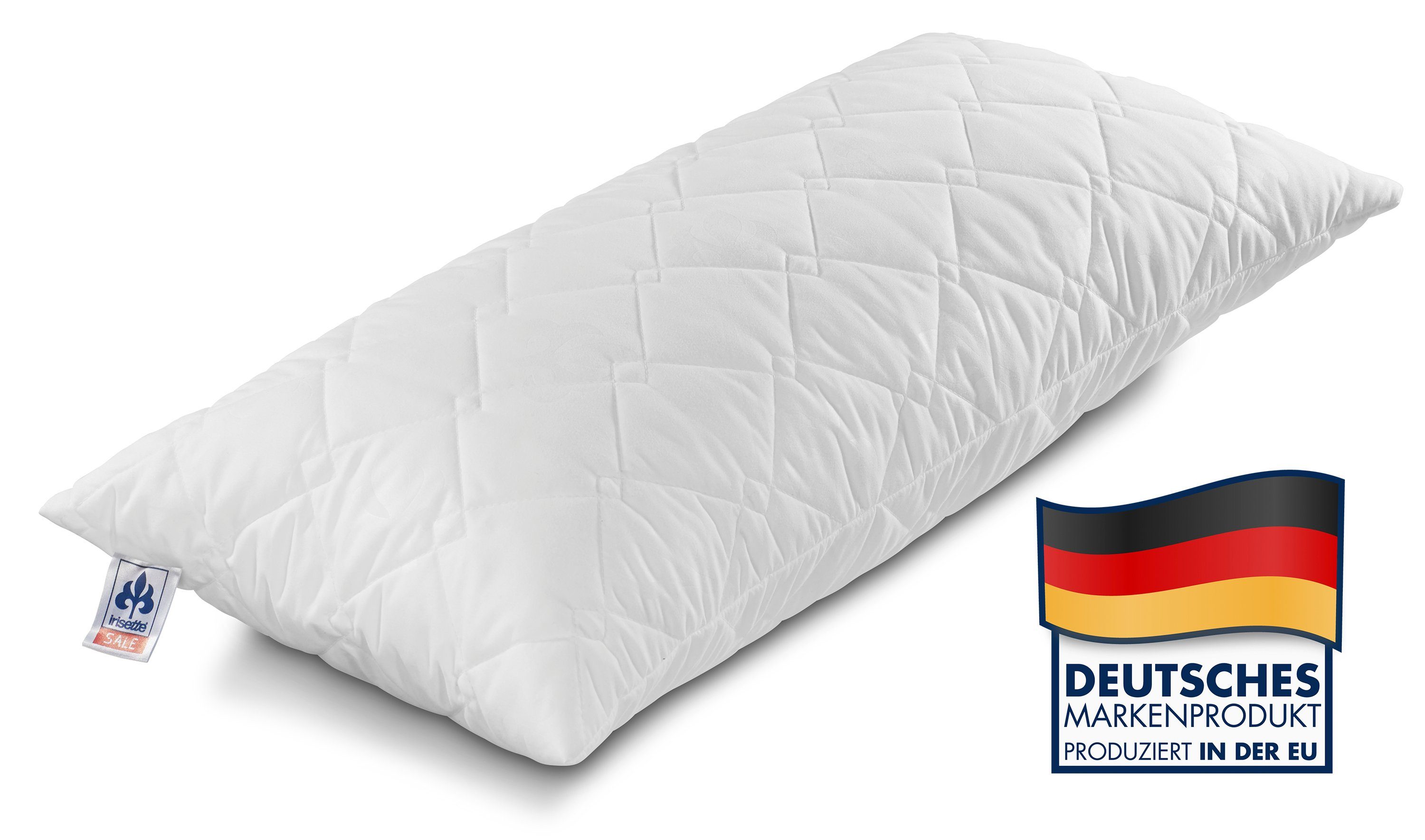Irisette Sale Schlafkissen Kopfkissen Ben, Füllung: Viscoschaumstäbchen mit Memoryeffekt, Seitenschläfer, Rückenschläfer, Bauchschläfer, TopCool Funktionsgewebe für einen schnellen Feuchtigkeitstransport