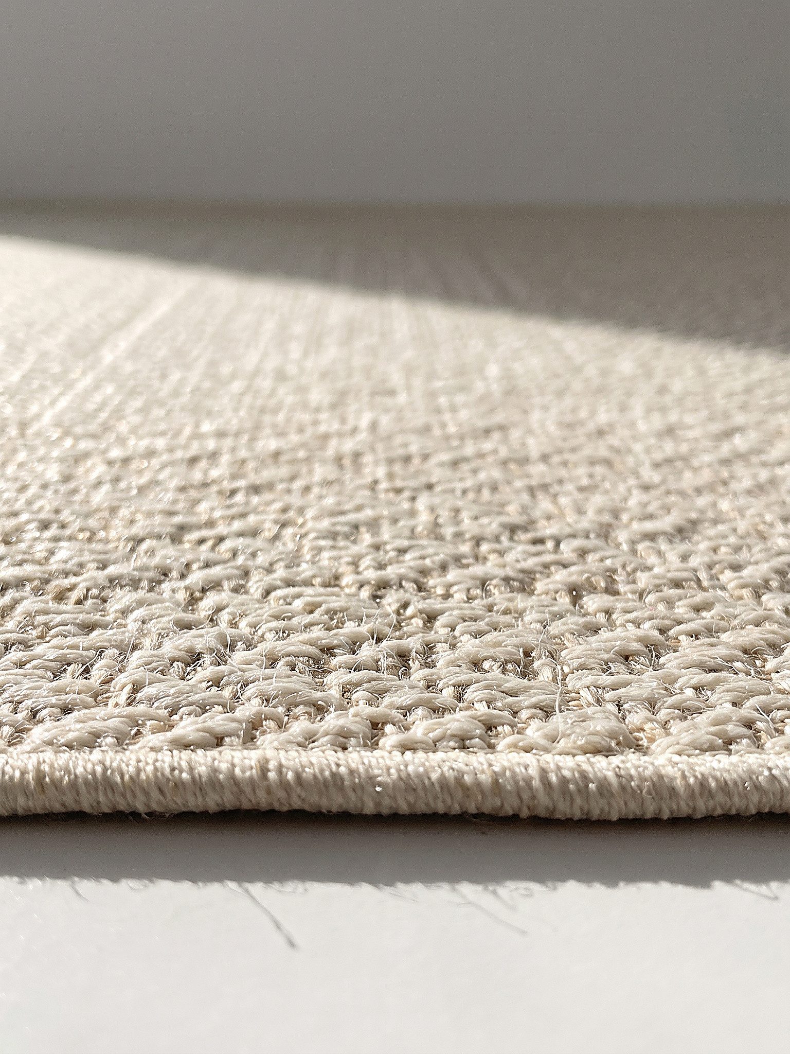 KADIMA DESIGN Teppich CORDEV Teppichläufer Creme 60x180 Bordüre Polypropylen Wohnzimmer, Läufer, Höhe: 4 mm, Saugroboter-geeignet, Strapazierfähig, Pflegeleicht – Bild 5 von 5