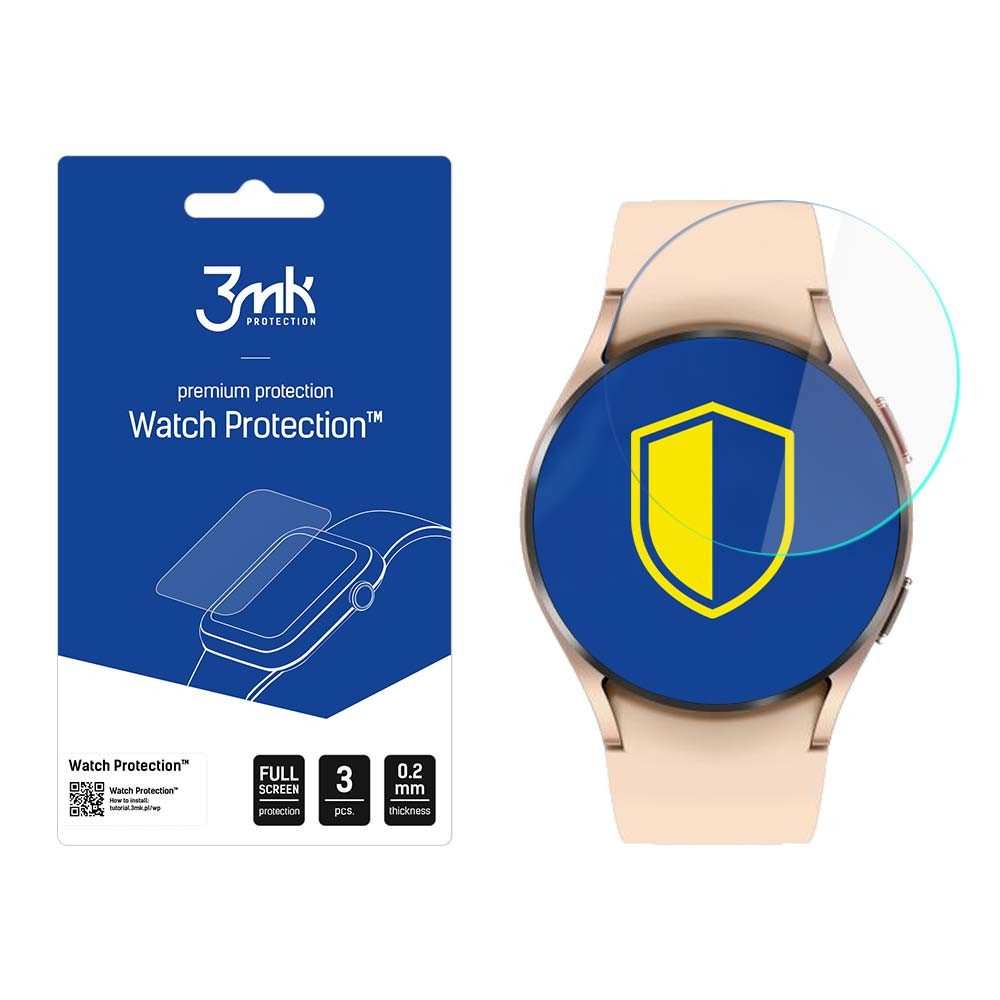 3MK Displayschutzfolie Schutzglas Kratzschutz Watch Spar-Set, 3-tlg., 0, 2 mm dünn, 3er-Set, 0,2 mm dünn, Full Screen, 250 % Verstärkung