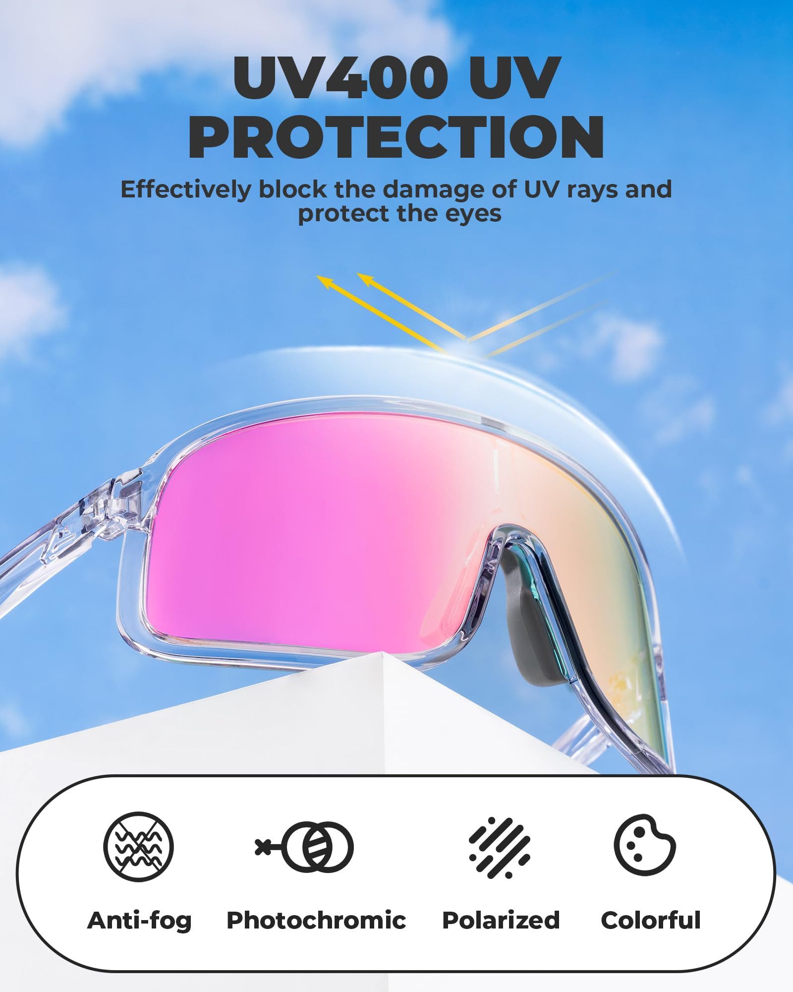 ROCKBROS Fahrradbrille Fahrradbrille Photochromatisch Cycling Glasses Fahrr günstig online kaufen