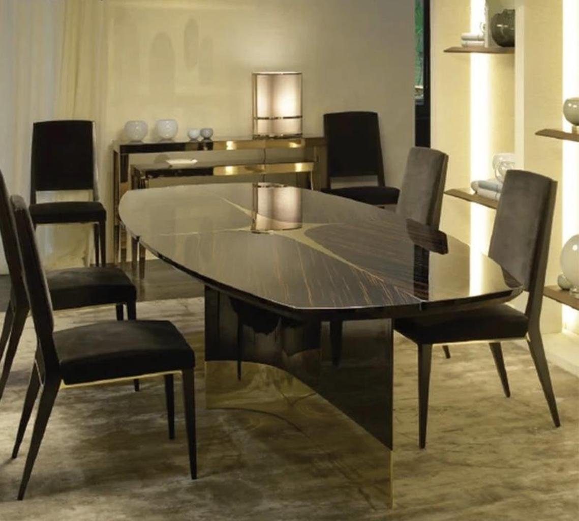 JVmoebel Esstisch, Design Luxus Ess Zimmer Wohn Tisch Holz Hochglanz Tische