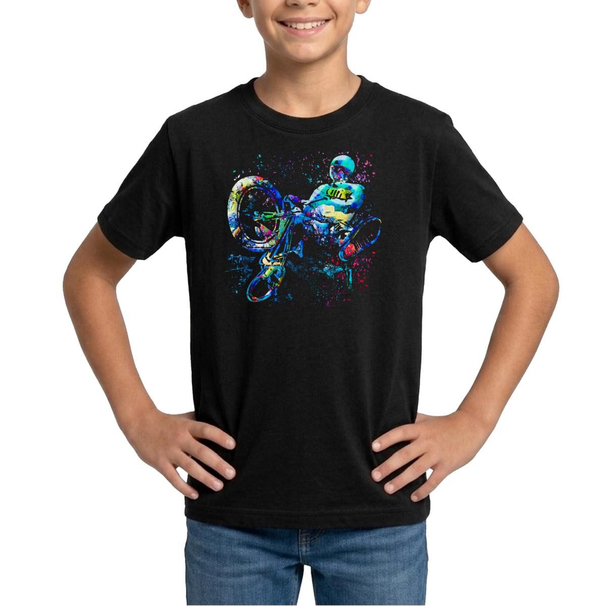 T-Shirt BMX MTB Mountainbike Bund Sprung Geschenk Geschenkidee Teenager T-Shir