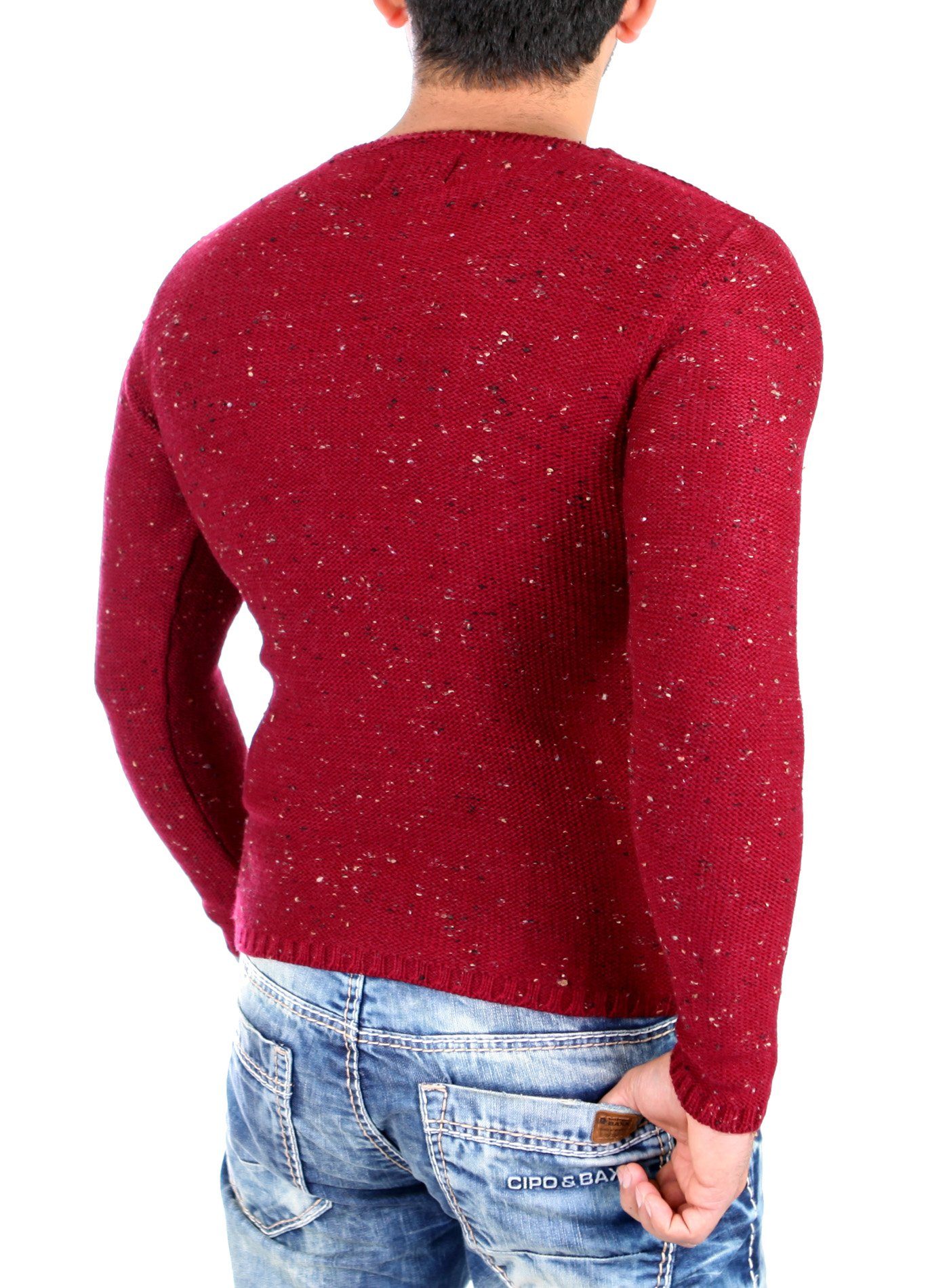 Reslad Strickpullover Reslad Strickpullover Herren Crewneck günstig online kaufen
