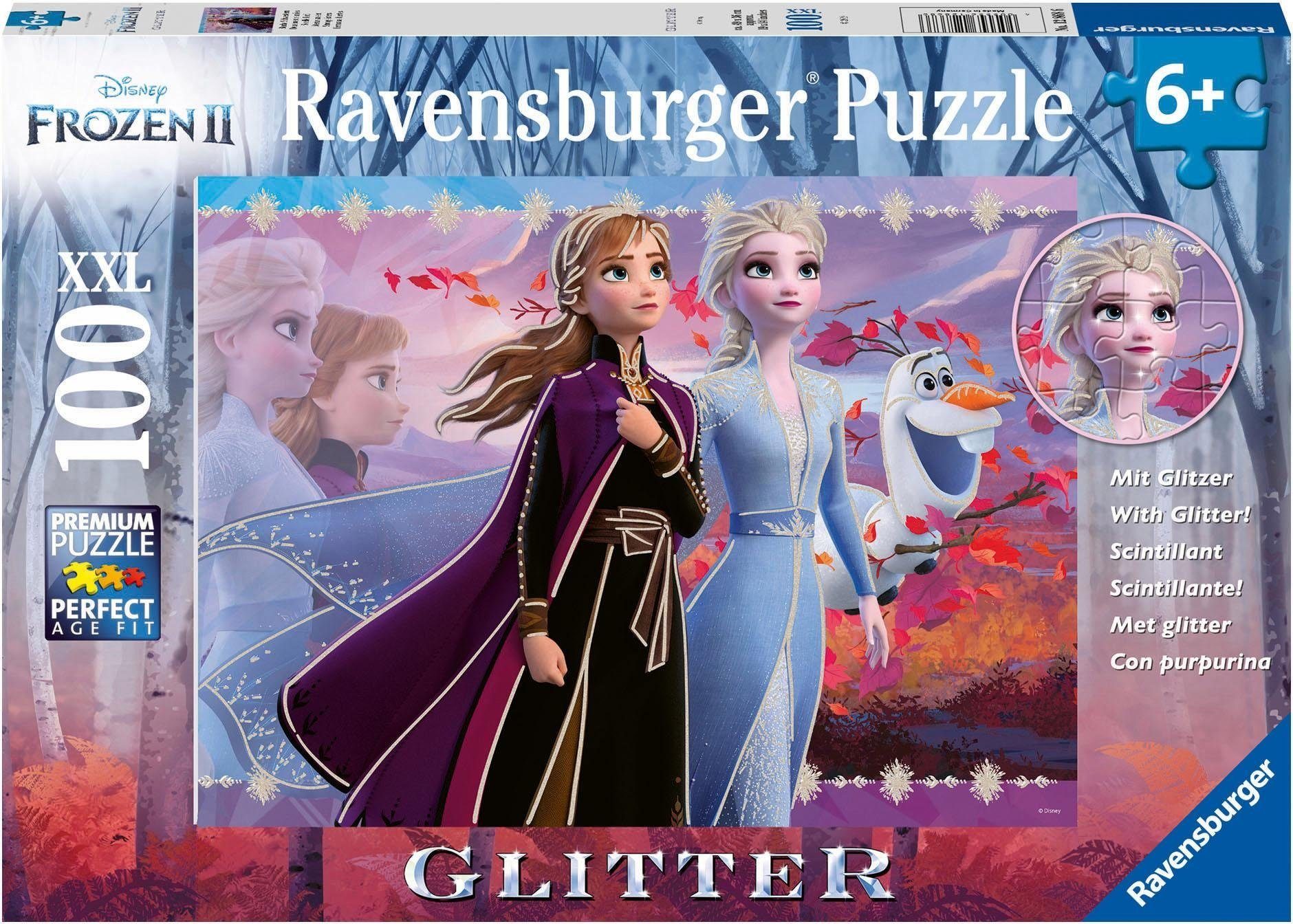 100 Disney II, Made in Puzzleteile, Puzzle FSC® Frozen Ravensburger schützt weltweit - Wald - Starke Germany, Schwestern,