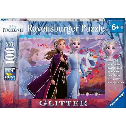Ravensburger Puzzle Disney Frozen II, Starke Schwestern, 100 Puzzleteile, Made in Germany, FSC® - schützt Wald - weltweit