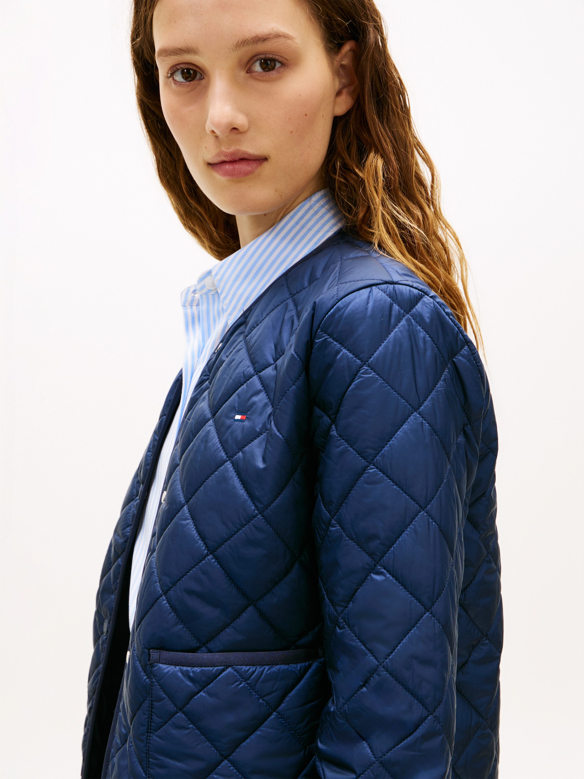 Tommy Hilfiger Steppjacke LW PADDED REG QUILTED JACKET in leicht verkürzter Länge, Regular Fit