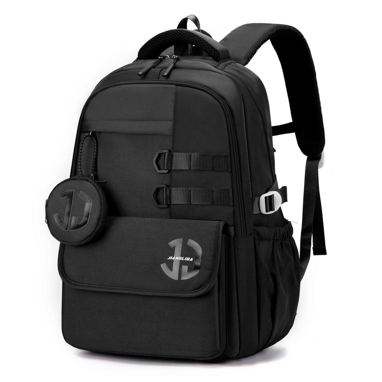 LuxusKollektion Schulrucksack Wasserdichter Schulrucksack Teenager Schwarz, 5. Klasse