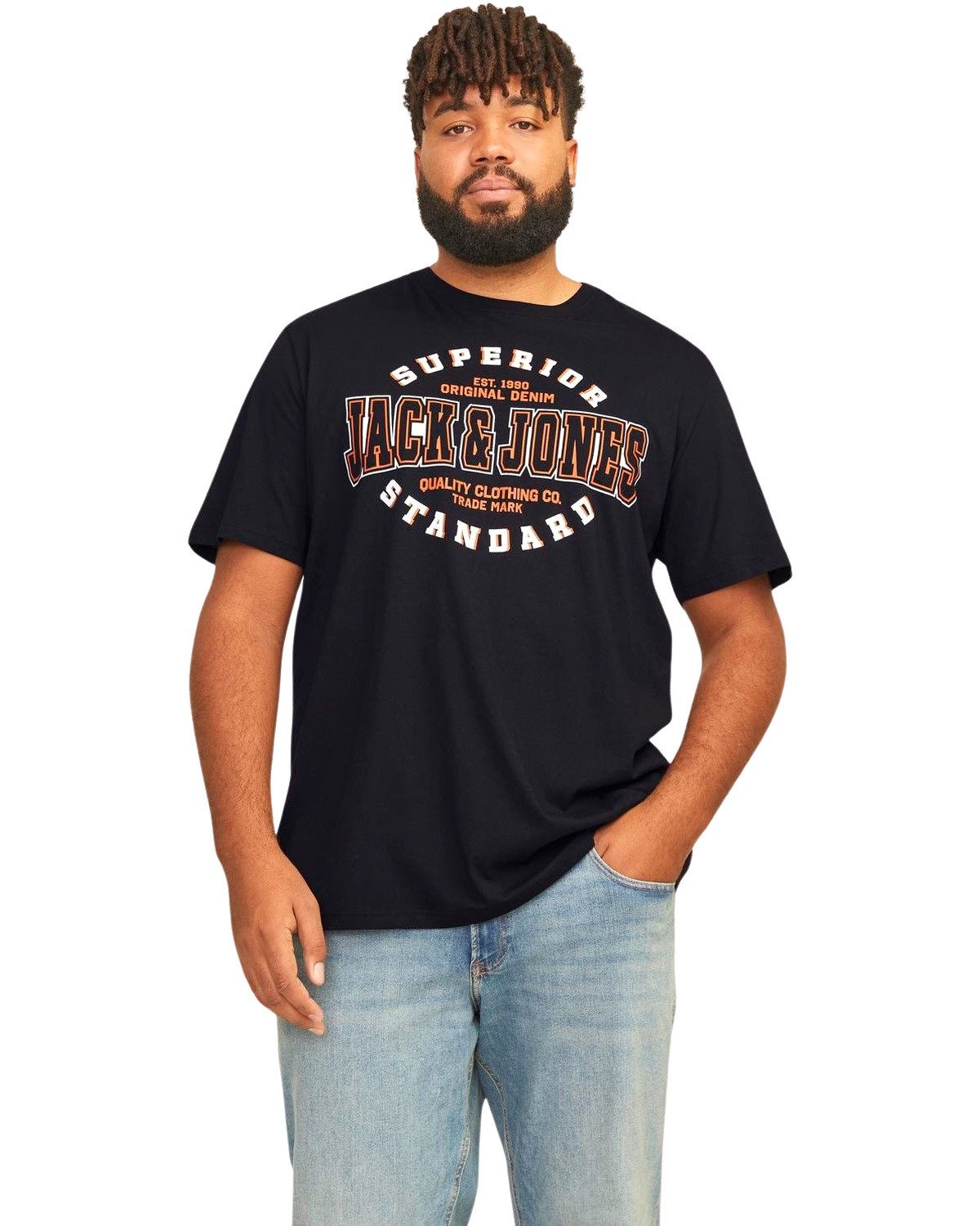 Jack & Jones PlusSize Print-Shirt (2er-Pack) günstig online kaufen