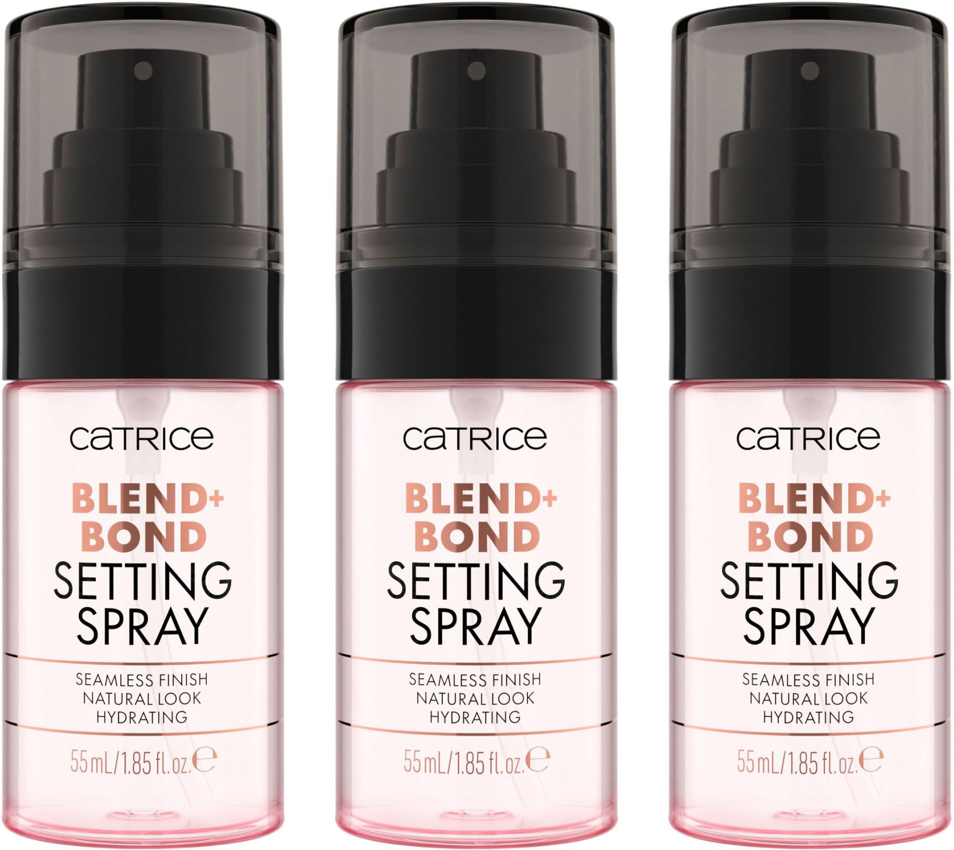 Catrice Fixierspray BLEND + BOND SETTING SPRAY, 3-tlg., Multitalent für perfektes Verblenden und Fixieren