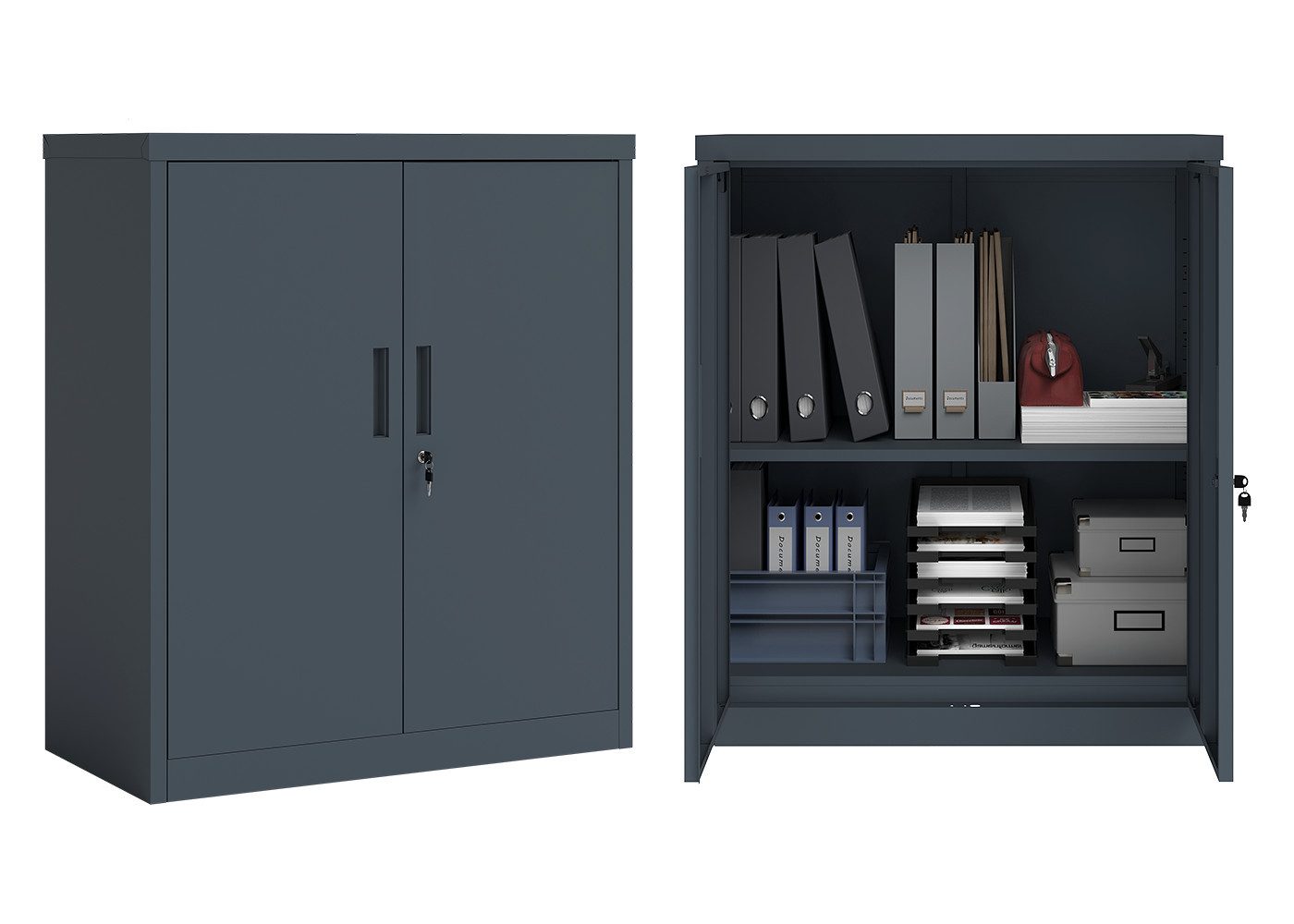 STEELSØN Aktenschrank Regulus (anthrazit, ohne Füße) günstig online kaufen