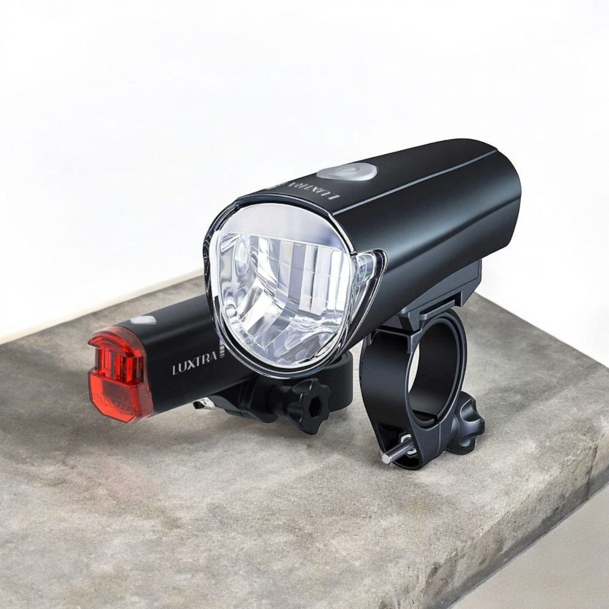 Arcas Fahrradbeleuchtung Fahrradlampen Set 30 Lux Batteriebetrieben StVZO Front und Rücklicht