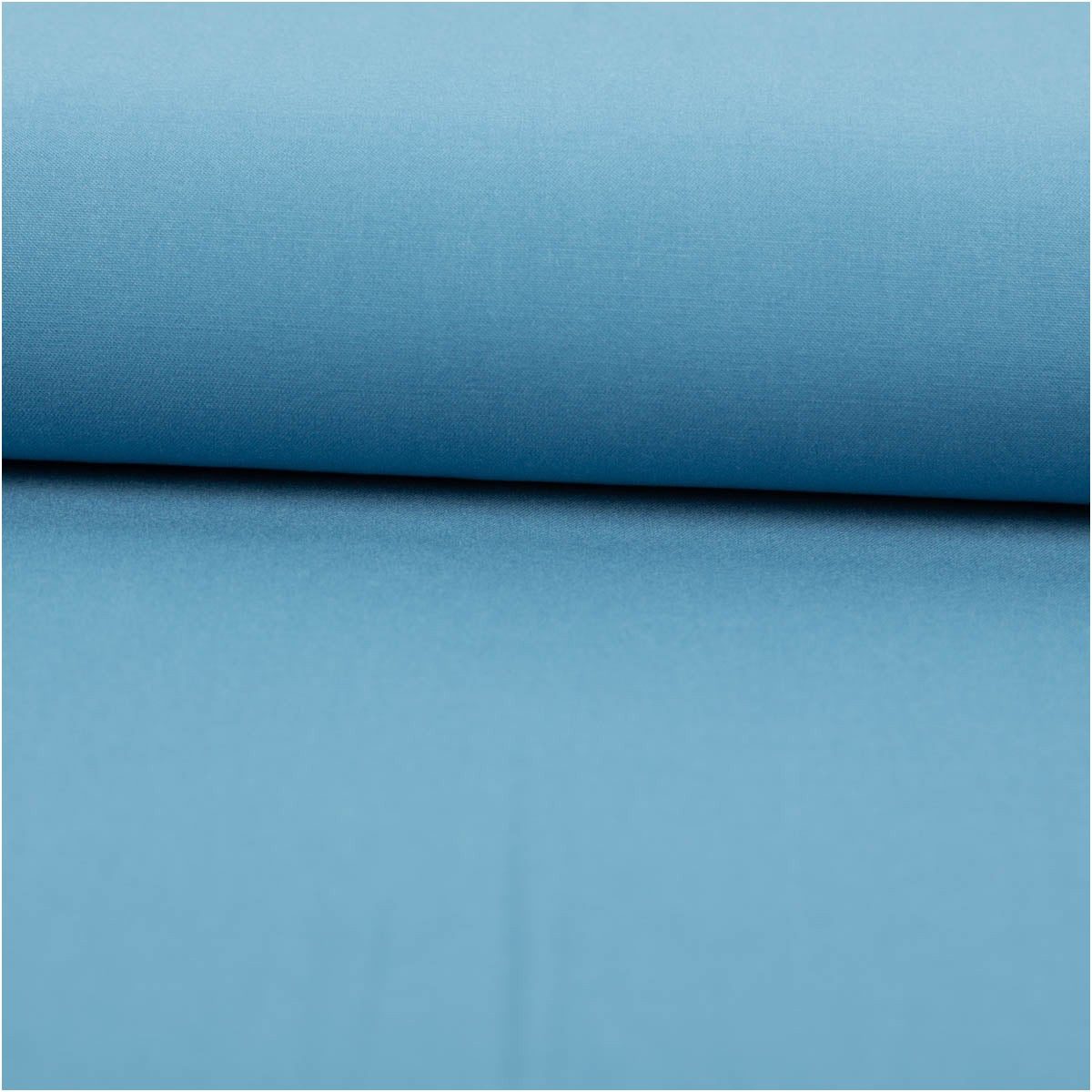 SCHÖNER LEBEN. Stoff Viskose Stoff Meterware Viskosejersey Rosella uni blau 140cm jeansblau, abwaschbar
