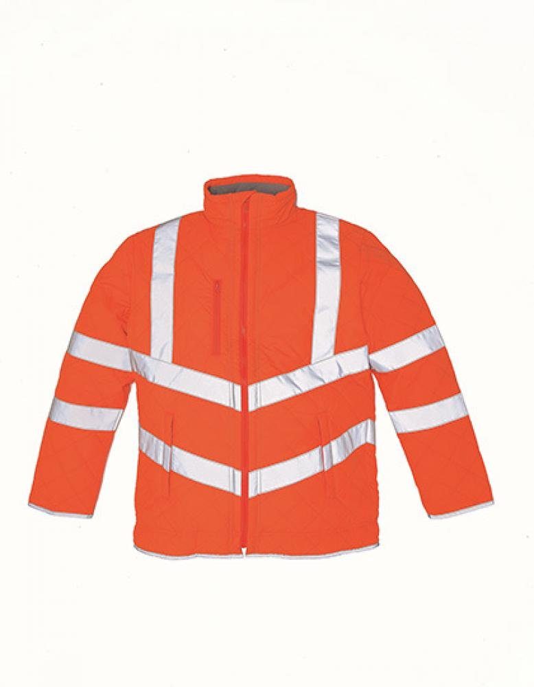 YOKO Arbeitsjacke Herren Hi Vis Kensington Arbeitsjacke (with Fleece Lining)