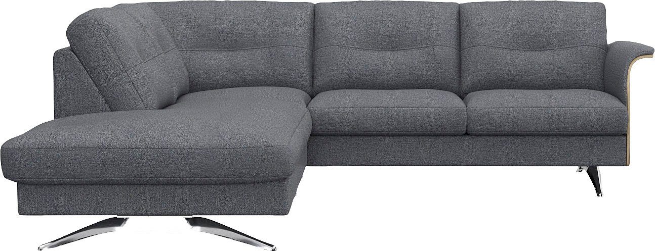 FLEXLUX Ecksofa Glow, super bequem durch hochwertigem Sitzaufbau mit Federkern, L-Form, Modernes skandinavisches Design