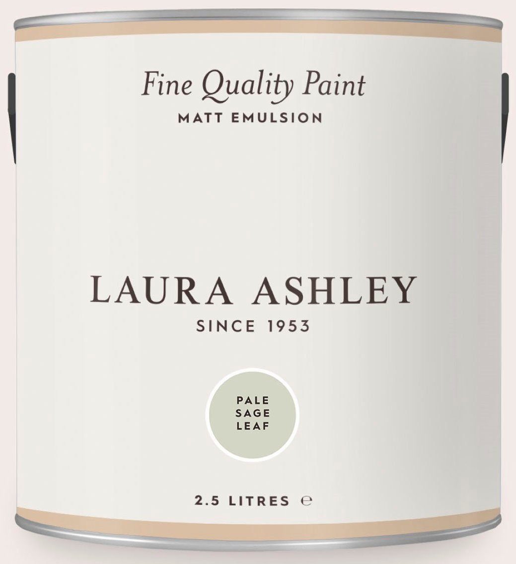 LAURA ASHLEY Wandfarbe Fine Quality Paint MATT EMULSION, matt, 2,5 L Pale Sage Leaf