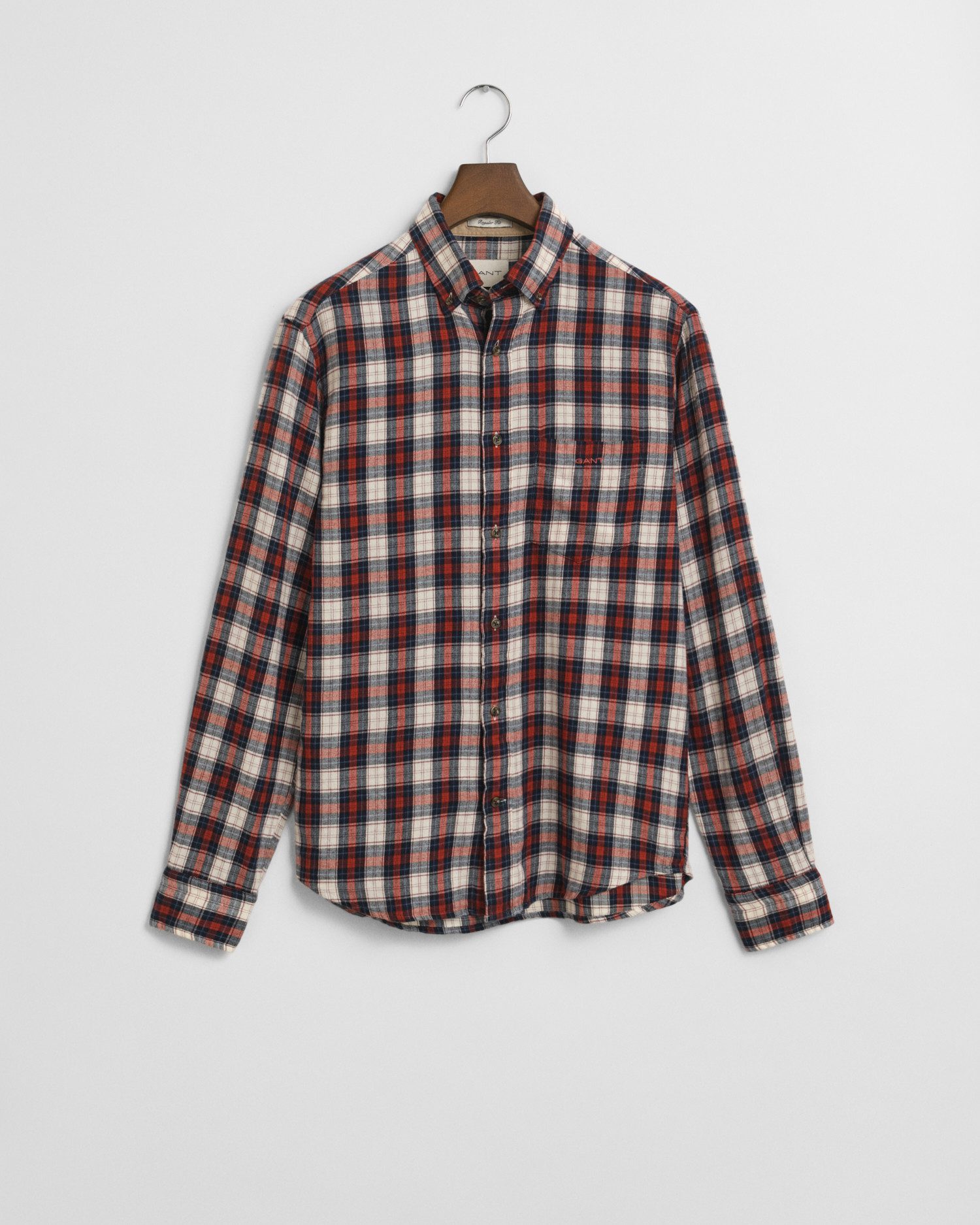 Gant Karohemd REG WINDBLOWN FLANNEL CHECK SHIRT Mit Rundhalsausschnitt günstig online kaufen