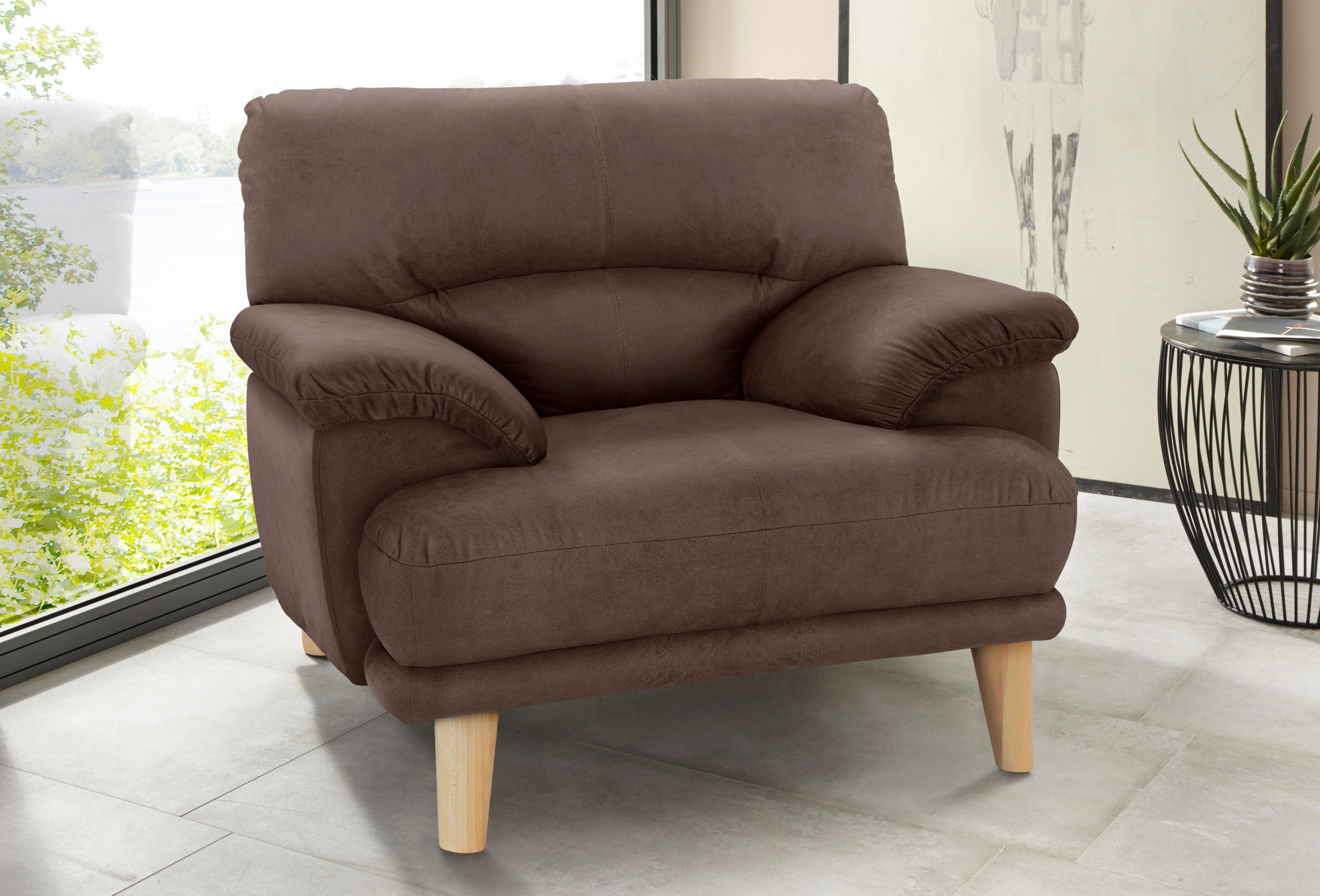 TRENDMANUFAKTUR Sessel Cecilia, Loungesessel, italienisches Design, günstig online kaufen