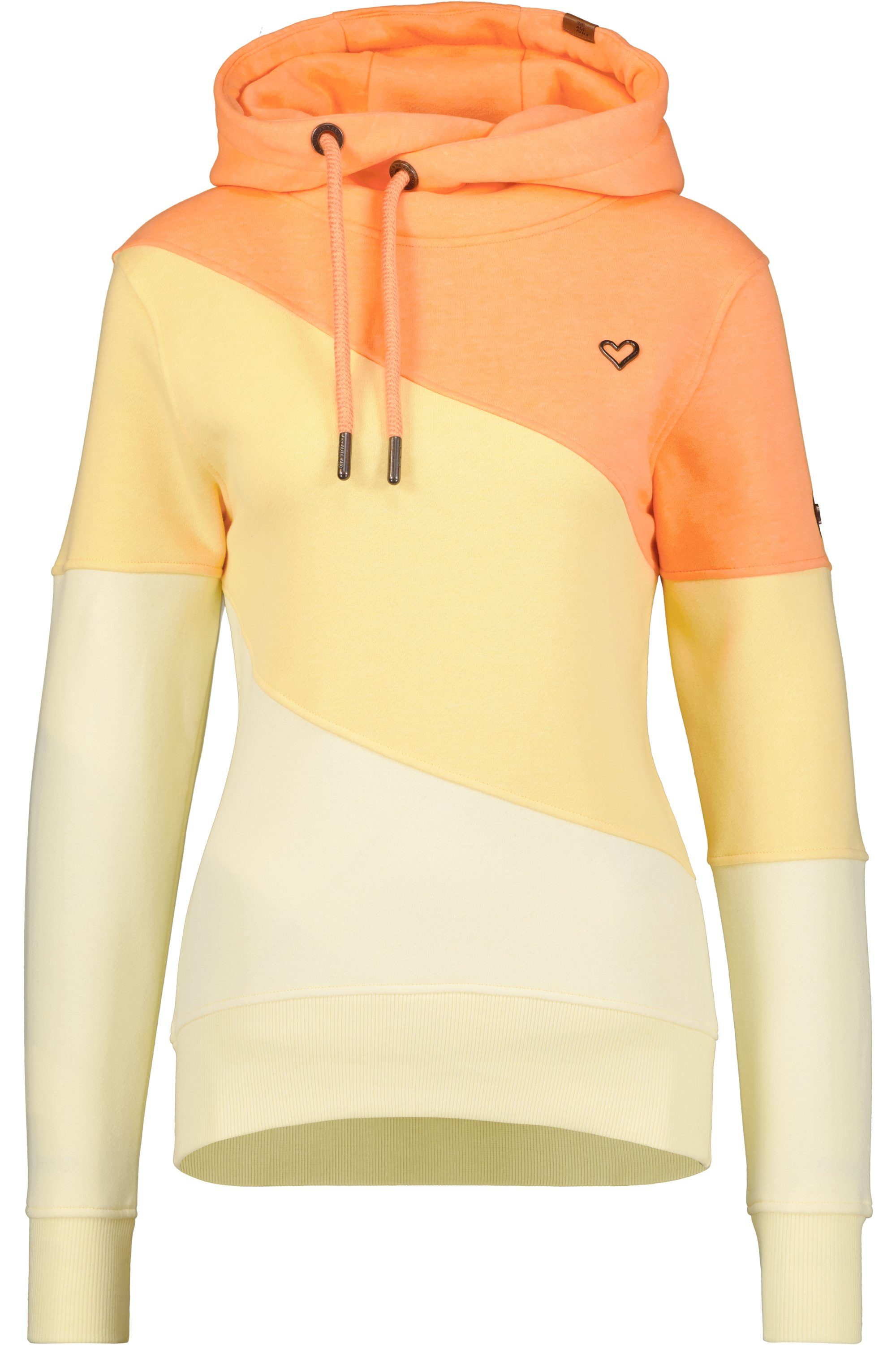 Alife & Kickin Kapuzensweatshirt StacyAK Damen butter Hoodie Pullover melange A Sweatshirt Kapuzensweatshirt