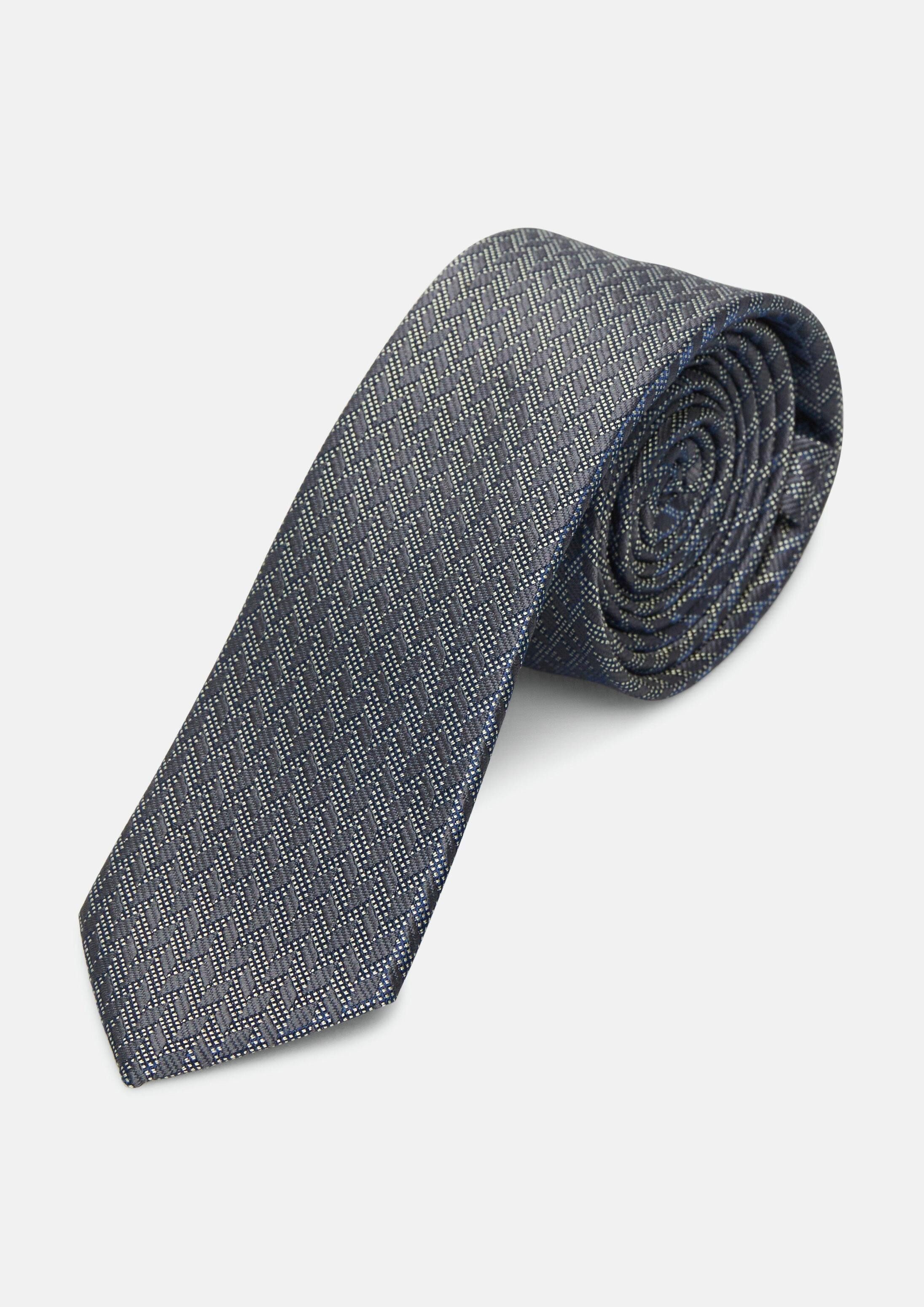 s.Oliver Krawatte Krawatte Krawatte aus Jacquard mit Seidenanteil