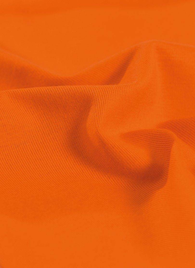Trigema TRIGEMA Baumwolle V-Shirt T-Shirt DELUXE mandarine