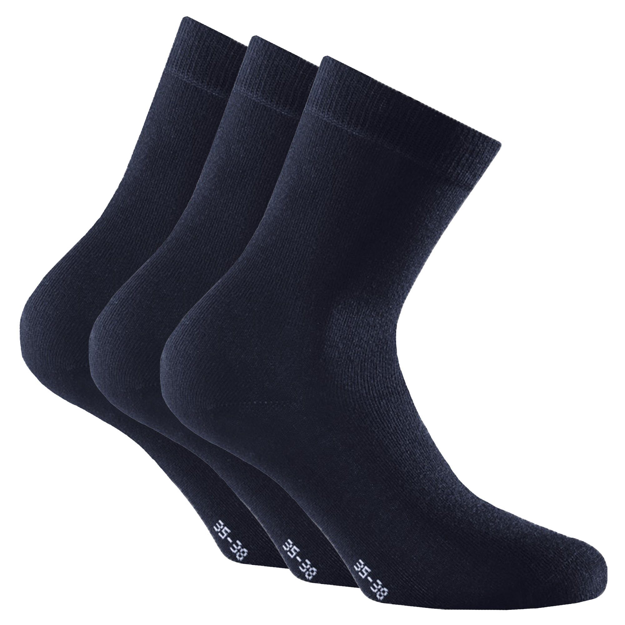 Kurzsocken Unisex Socken 3er Pack Viskose Basic Soft Touch