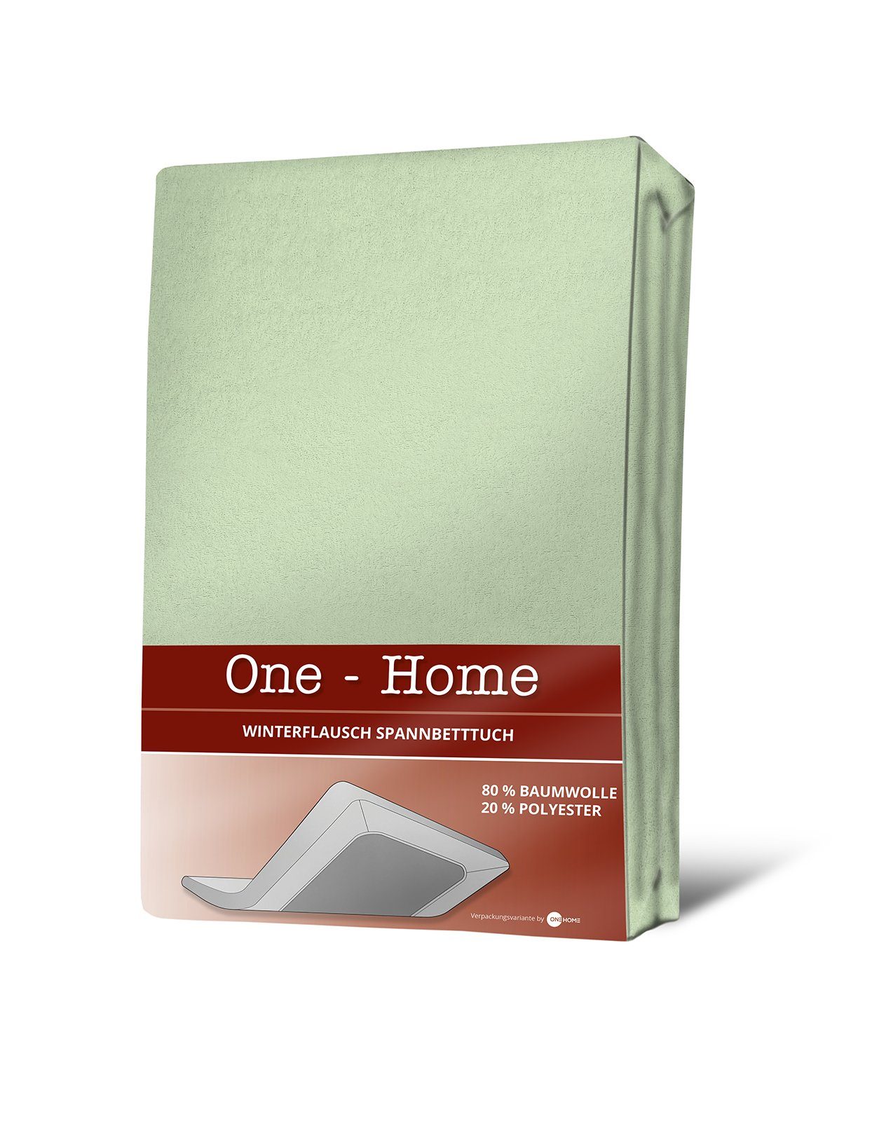 One Home Spannbettlaken Winter, Baumwolle, Gummizug: rundum, (1 Stück), kuschelig warm und flauschig