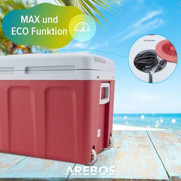Arebos Elektrische Kühlbox 40L, Mobil Kühlschrank ECO Modus, Kühlen & Warmhalten