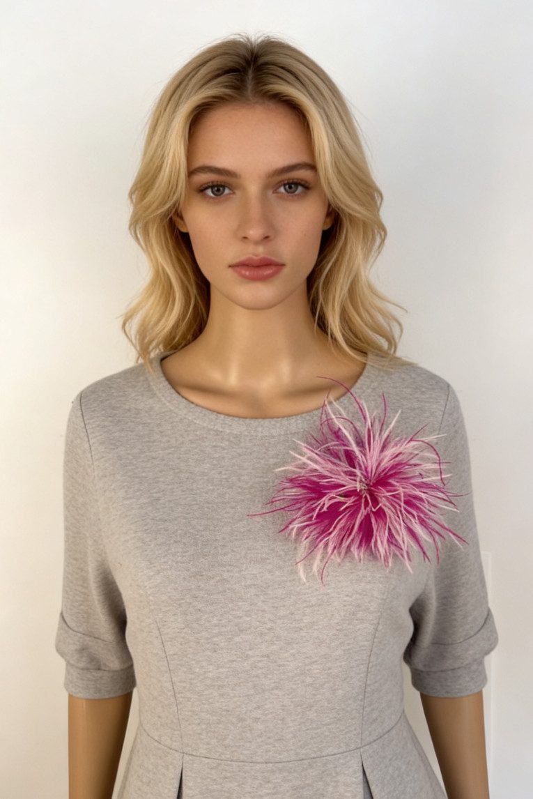 MIRROSI Brosche Edler Federbrosche, Feder-Anstecker im Boho-Vintage Stil, A günstig online kaufen