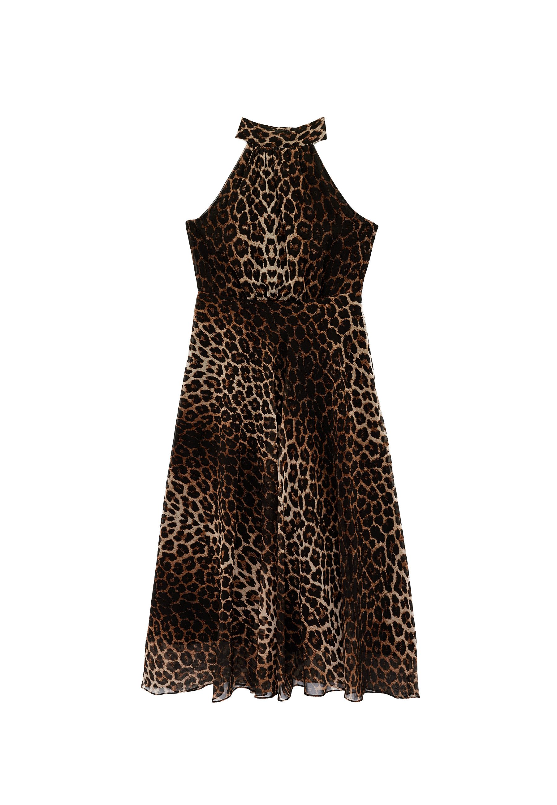 Koton Midikleid Koton Leopard Midi Halter Dress