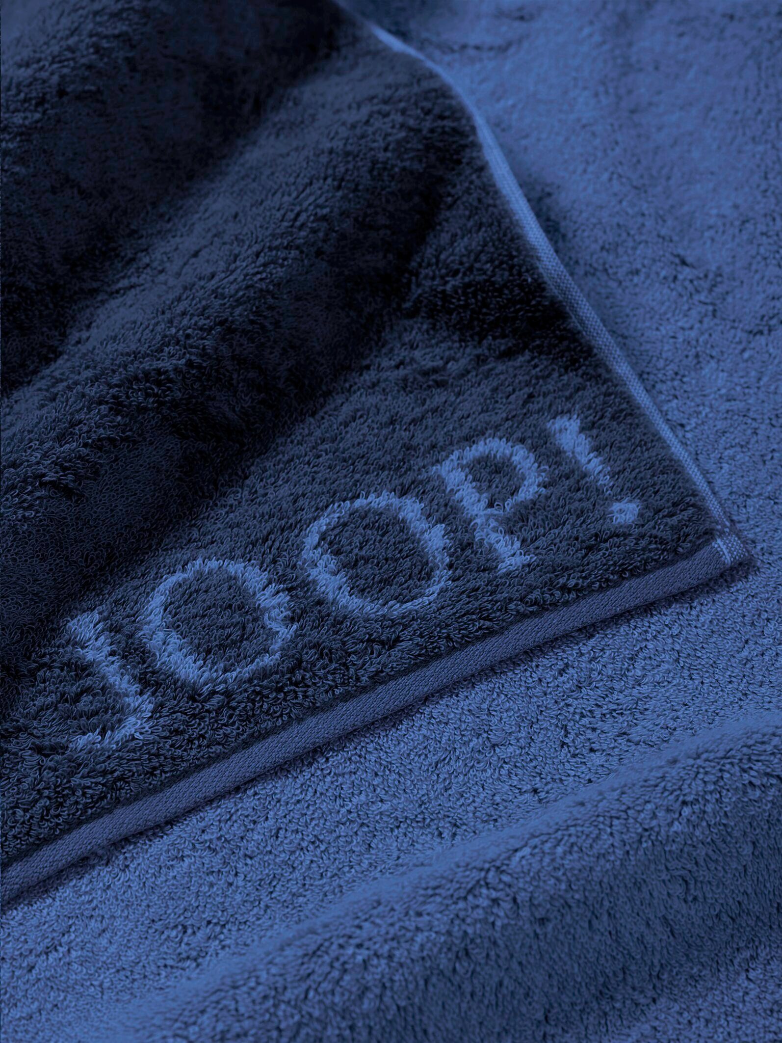 Joop! Gästehandtücher JOOP! LIVING - DOUBLEFACE Navy Textil Gästetuch-Set, CLASSIC (3-St)