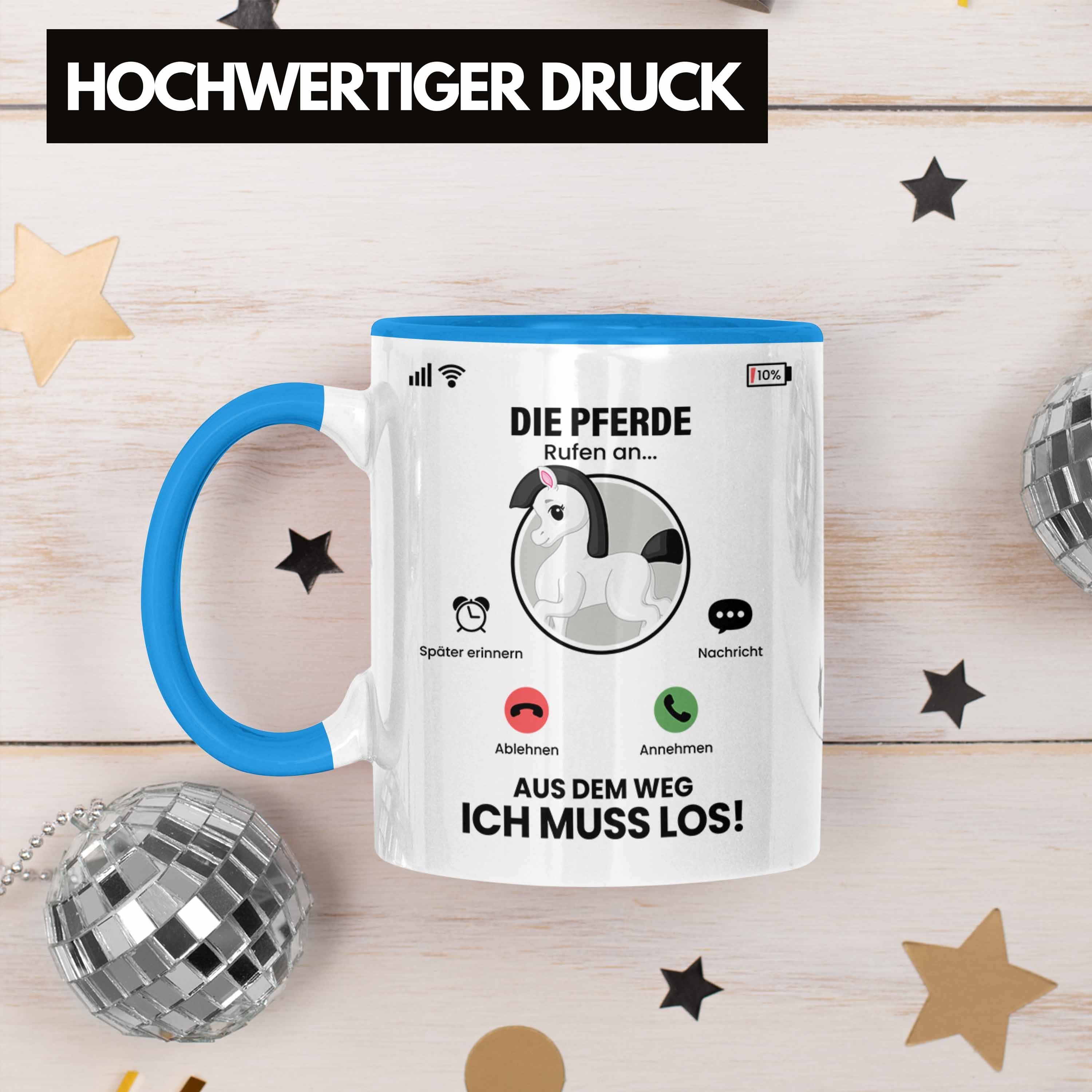 Züchter Besitzer Rufen An Tasse Blau Die Tasse Pferde Trendation für Geschen Pferde Geschenk