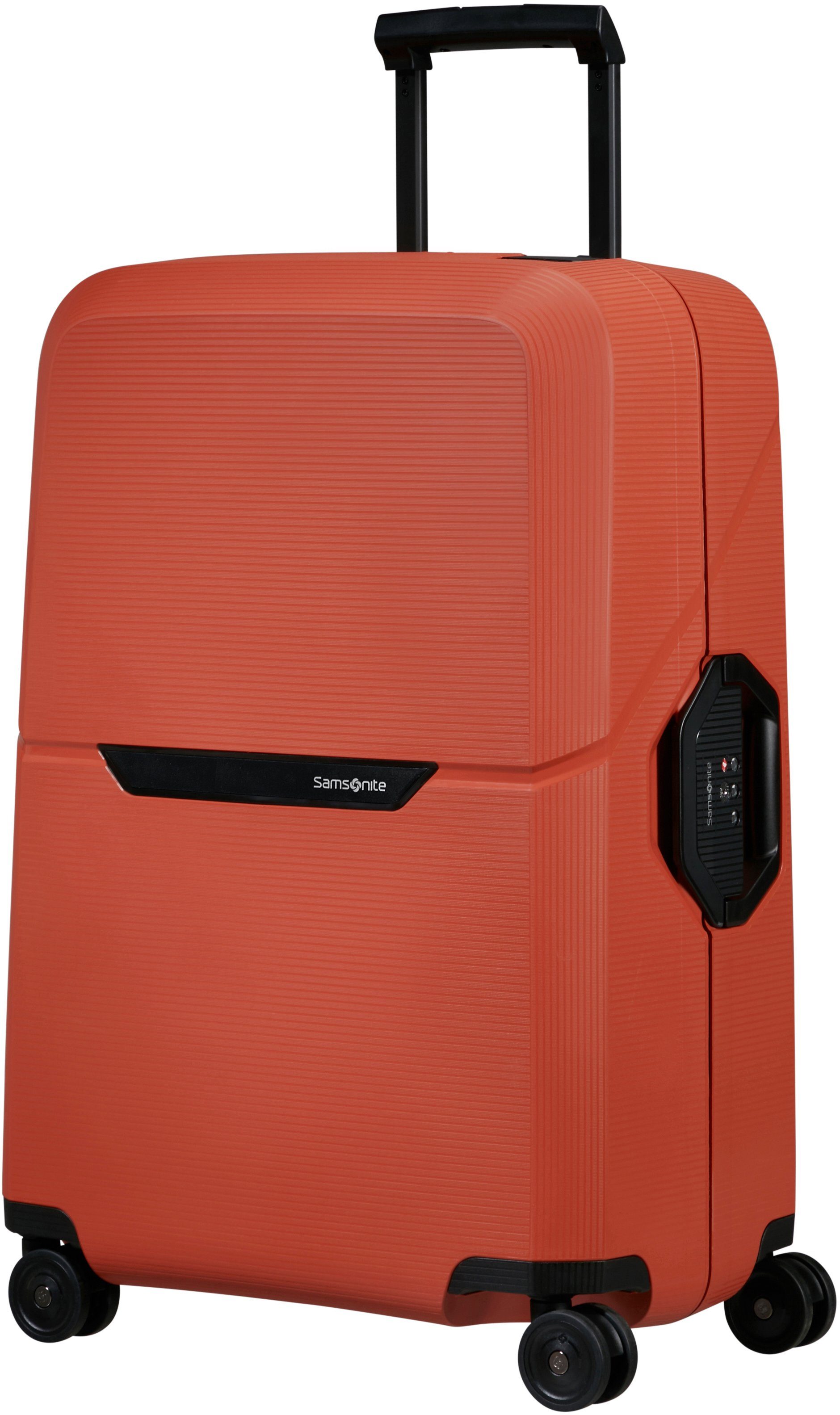 Samsonite recyceltem Made Orange 69 Magnum Europe Material; 4 Rollen, Maple cm, in Eco, aus Hartschalen-Trolley