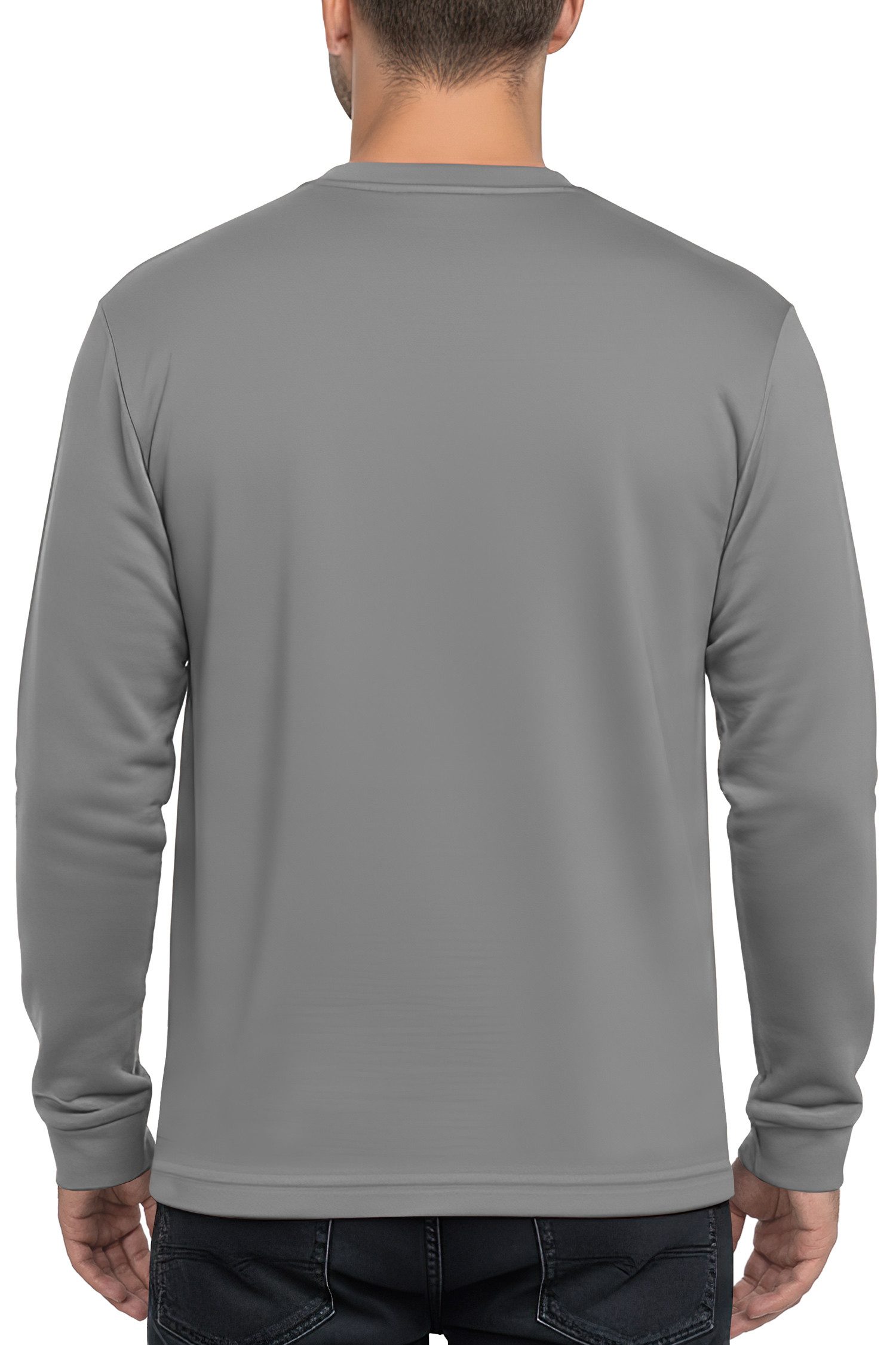 Reichstadt Longsleeve Herren Oversized Langarm Shirt 23RS042 mit Stitching auf der Brust – Bild 2 von 5