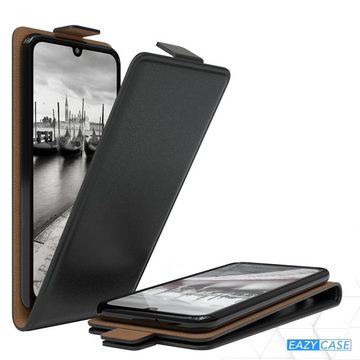 EAZY CASE Handyhülle Flipcase für Huawei P Smart (2020) 6,21 Zoll, Tasche Klapphülle Handytasche zum Aufklappen Etui Kunstleder Schwarz