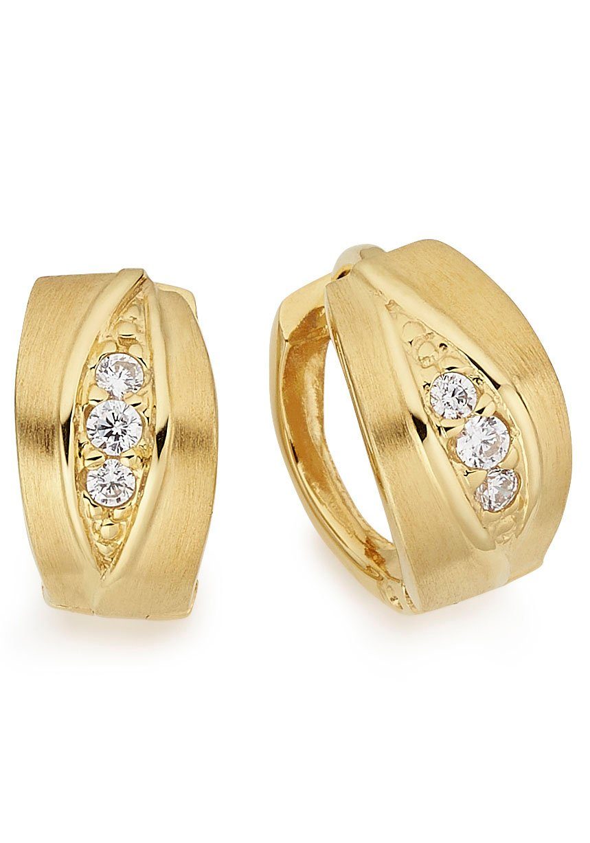 Paar Creolen Schmuck Geschenk Silber 925 Ohrschmuck Ohrringe