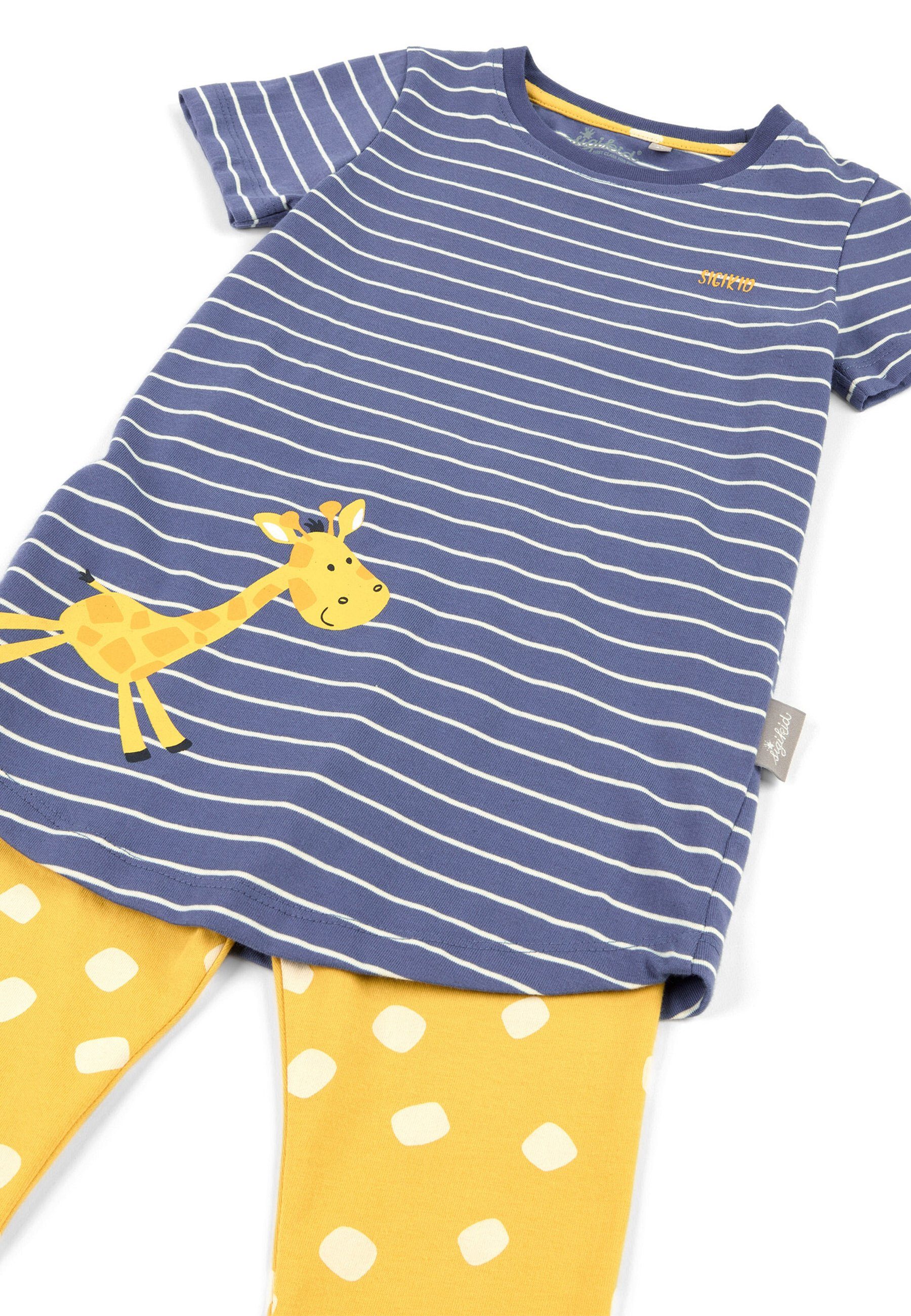 blau/gelb Kinder Pyjama Nachtwäsche Pyjama tlg) Sigikid (2