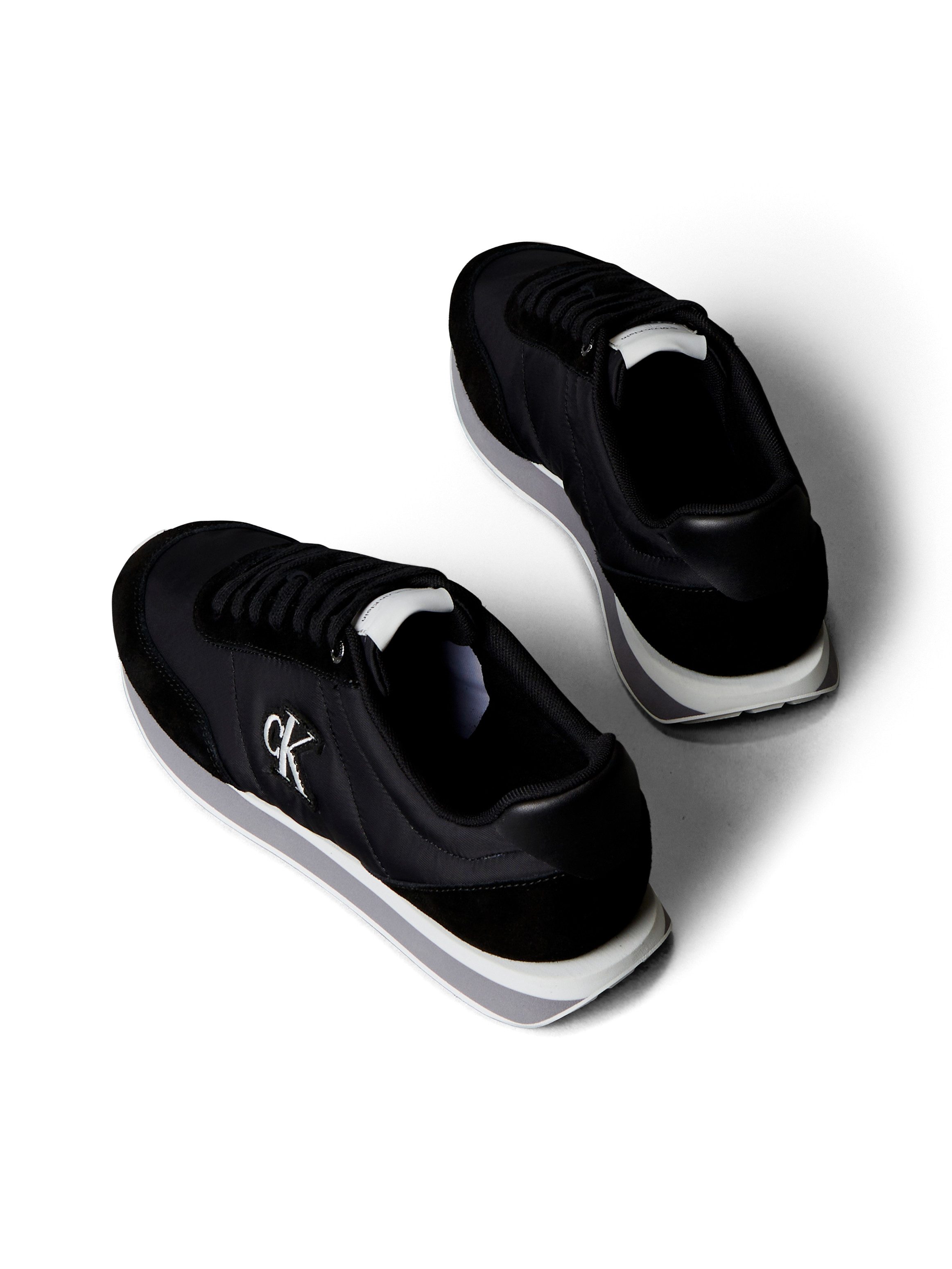 Calvin Klein Jeans RETRO RUNNER ESS MIX MAT Sneaker Freizeitschuh, Halbschuh, Schnürschuh mit Logo-Emblem – Bild 3 von 5