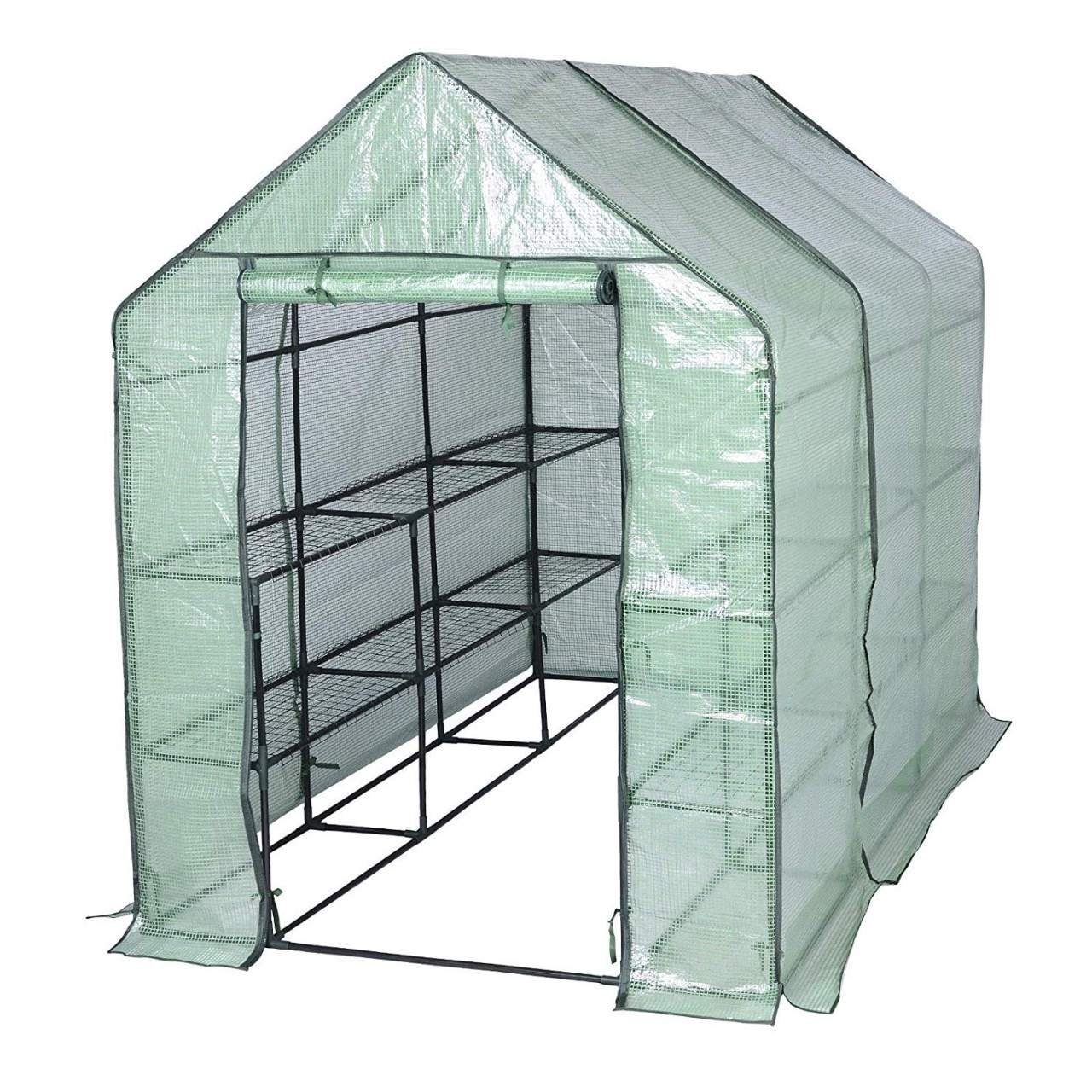 Woltu Foliengewächshaus, Tomatengewächshaus Treibhaus Anzuchthaus, Grün günstig online kaufen