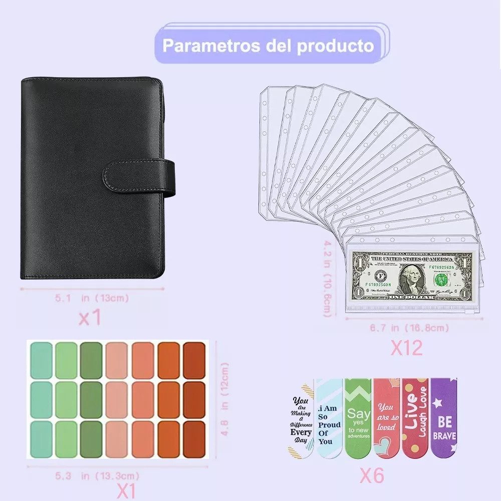 ZEUOPQ Konferenzmappe A6 Budgetordner Ringbuchmappe Geldkassette günstig online kaufen