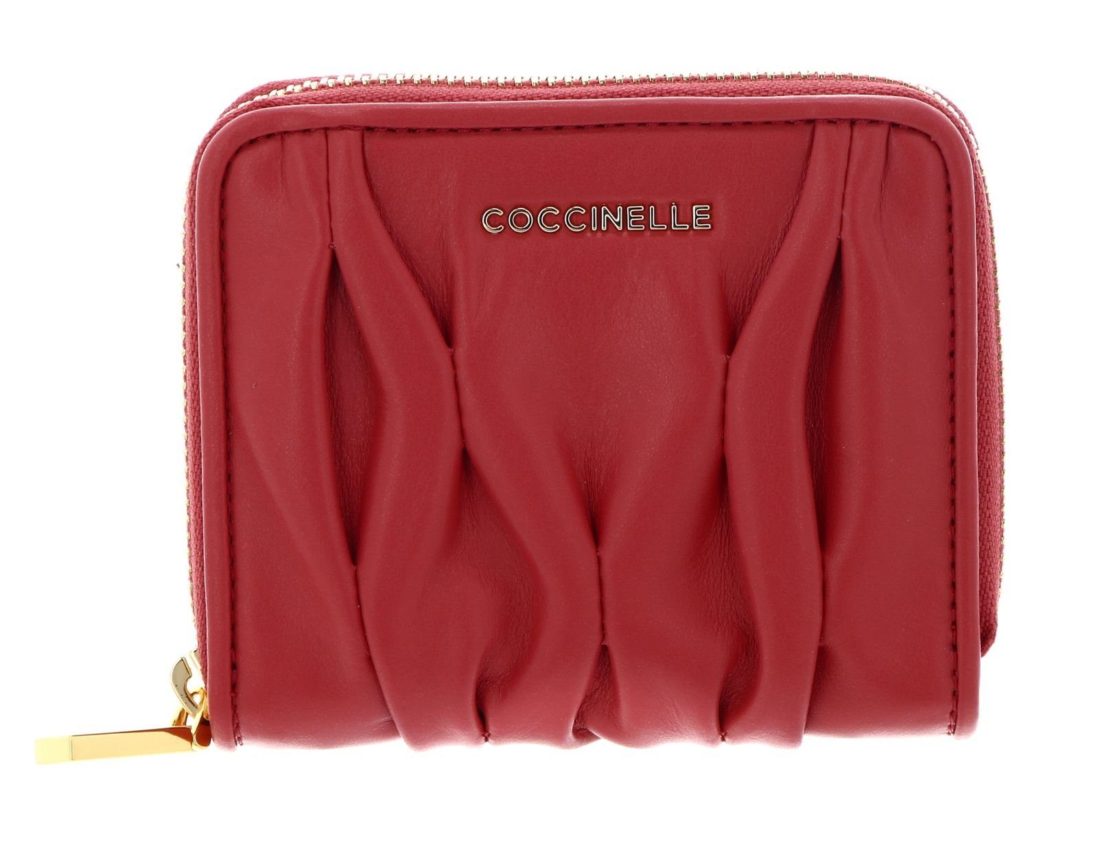 COCCINELLE Geldbörse Metallic Goodie, aus echtem Rindsleder