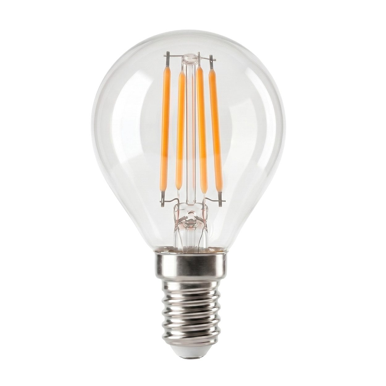 hofstein LED-Leuchtmittel 3er Set Glühbirne Warmweiß dimmbar 4 Watt Kerze, E14, 3000 Kelvin, 400 Lumen, Filament, Klar – Bild 2 von 5