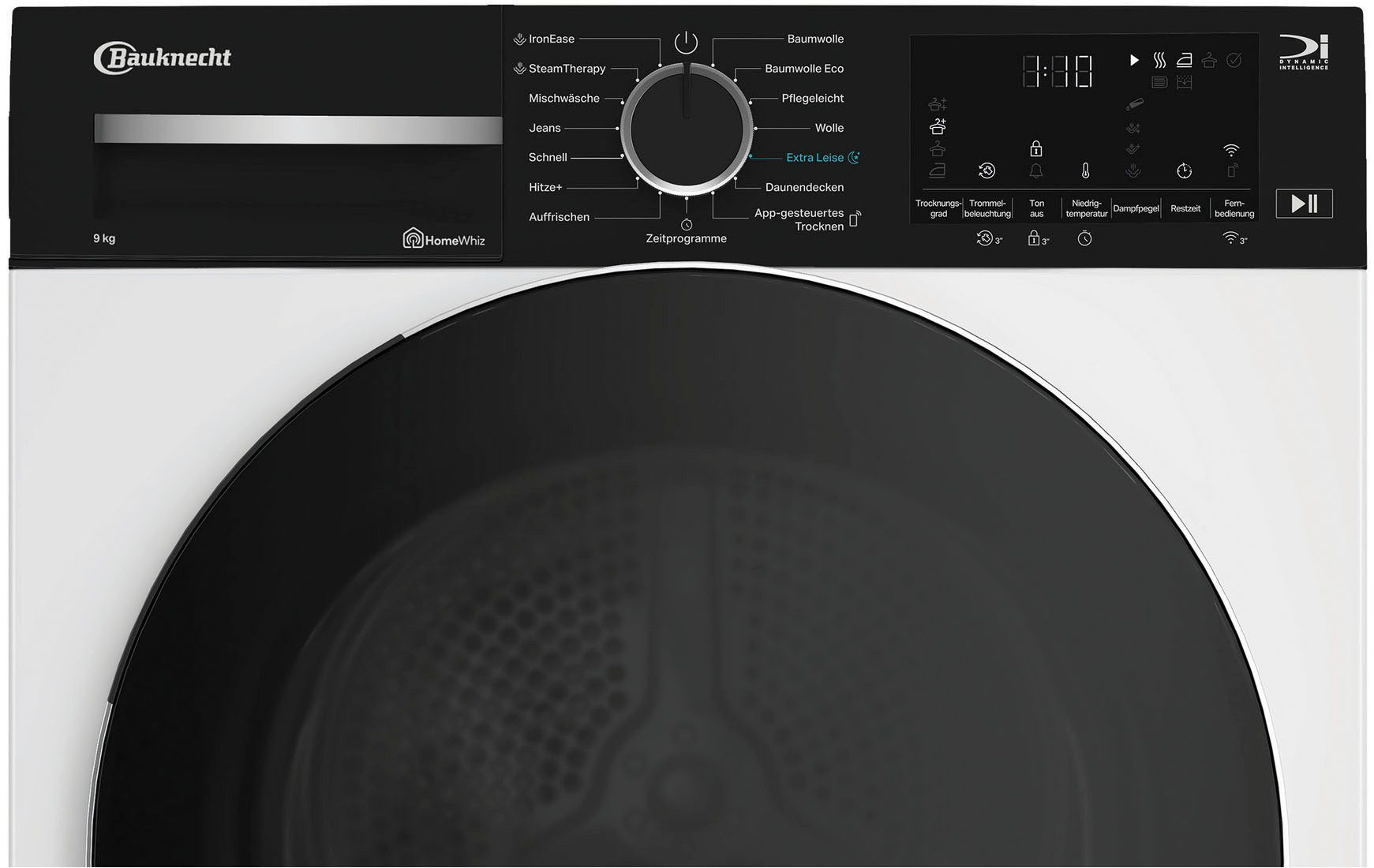 BAUKNECHT Wärmepumpentrockner BT 97A WB, Besonders leise dank optimierter Software und leistungsstarkem Motor