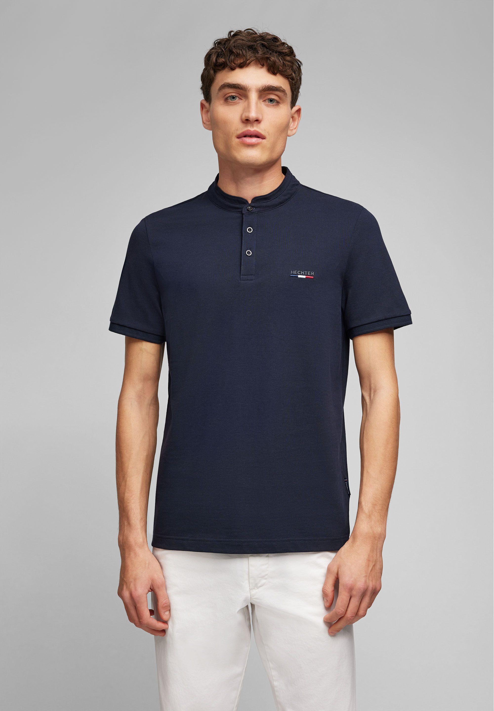 HECHTER PARIS Poloshirt (1-tlg) aus reiner Bio-Baumwolle