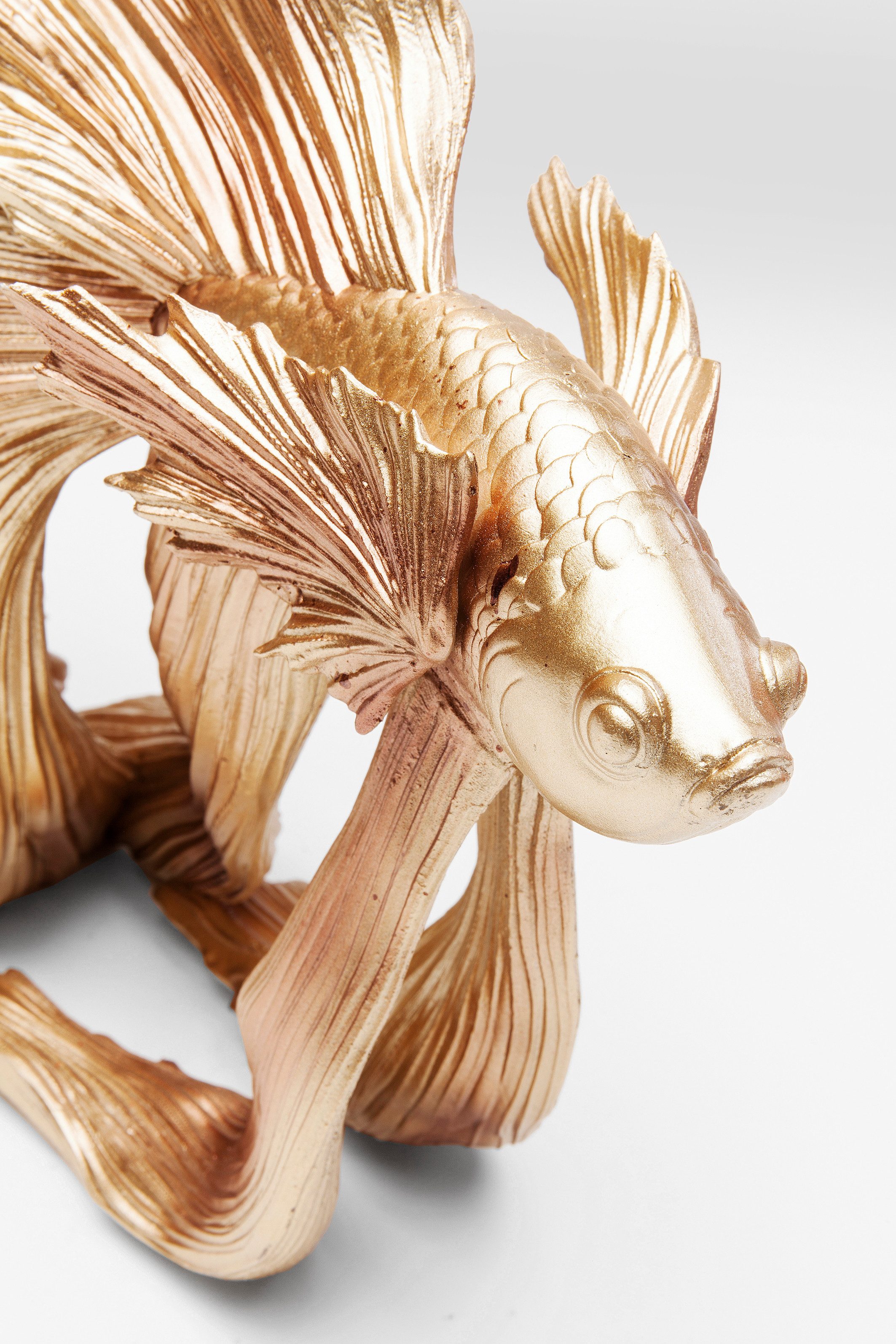 Kare Design Dekofigur Deko Figur Betta Fish Gold Klein
