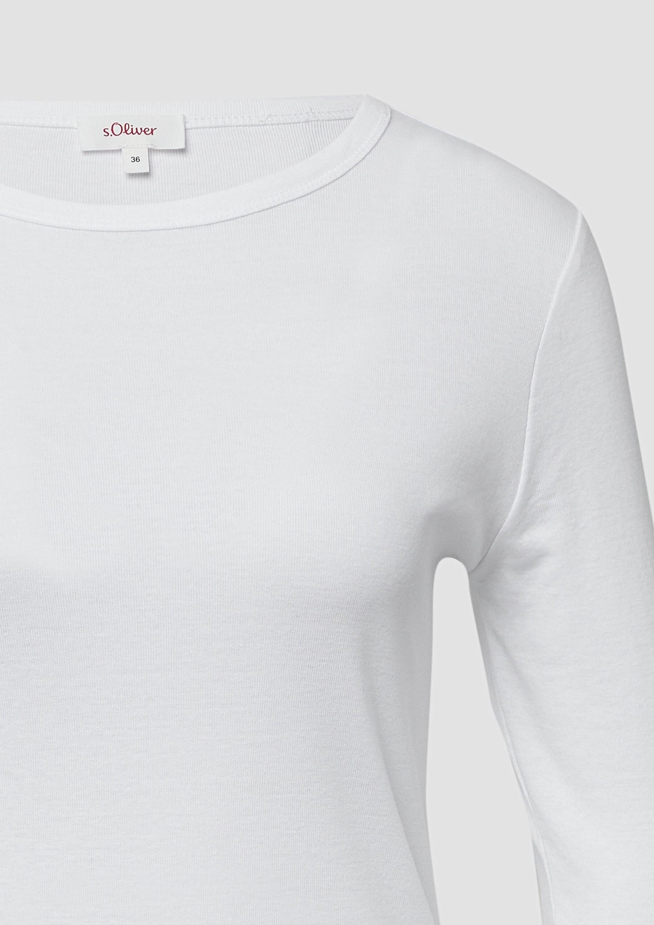 s.Oliver Langarmshirt T-Shirt Longsleeve im Slim Fit