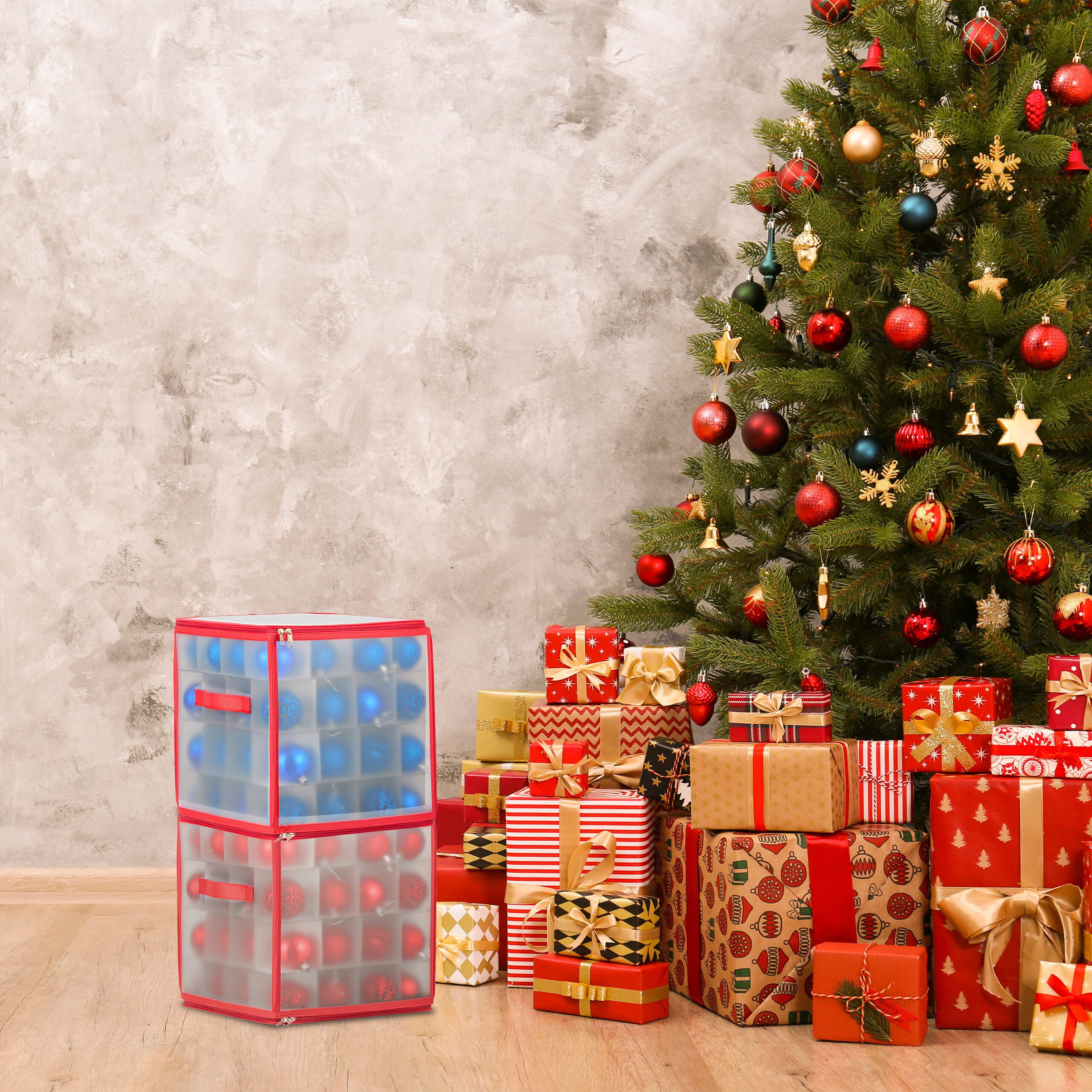 relaxdays Aufbewahrungsbox Weihnachtskugel Aufbewahrungsbox (1 St) günstig online kaufen