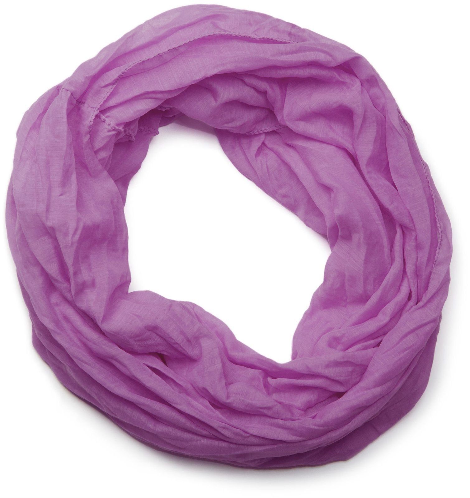 styleBREAKER Loop, (1-St), Seidiger unifarbener Loop Violett