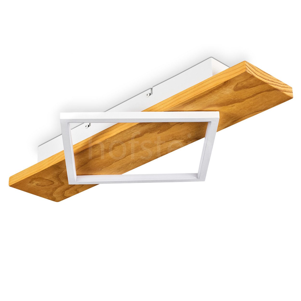 hofstein Deckenleuchte »Palermo« moderne Deckenlampe aus Metall/Holz/Kunsts günstig online kaufen